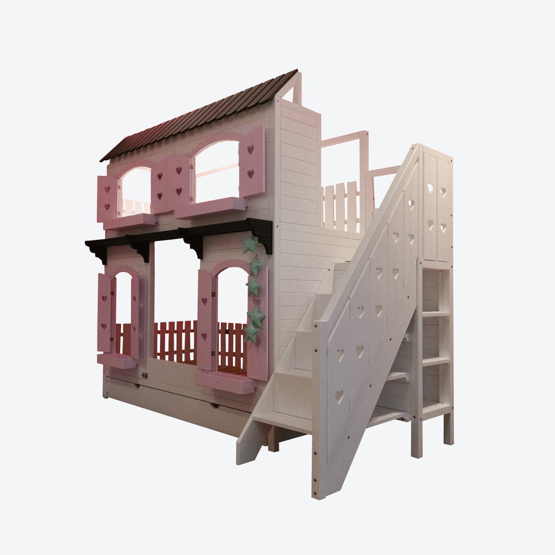 Kinderbett Hausbett Etagenbett Prinzessin - LeoBabys