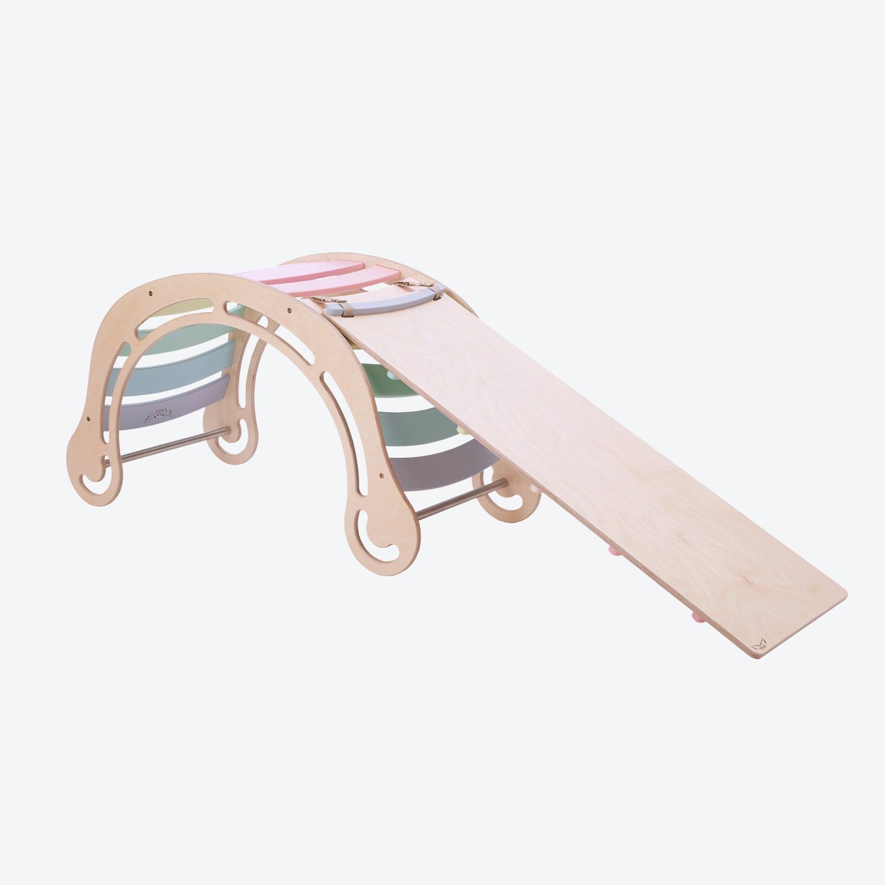 Kletterbogen Pikler Bogen Rutsche Pastell - LeoBabys