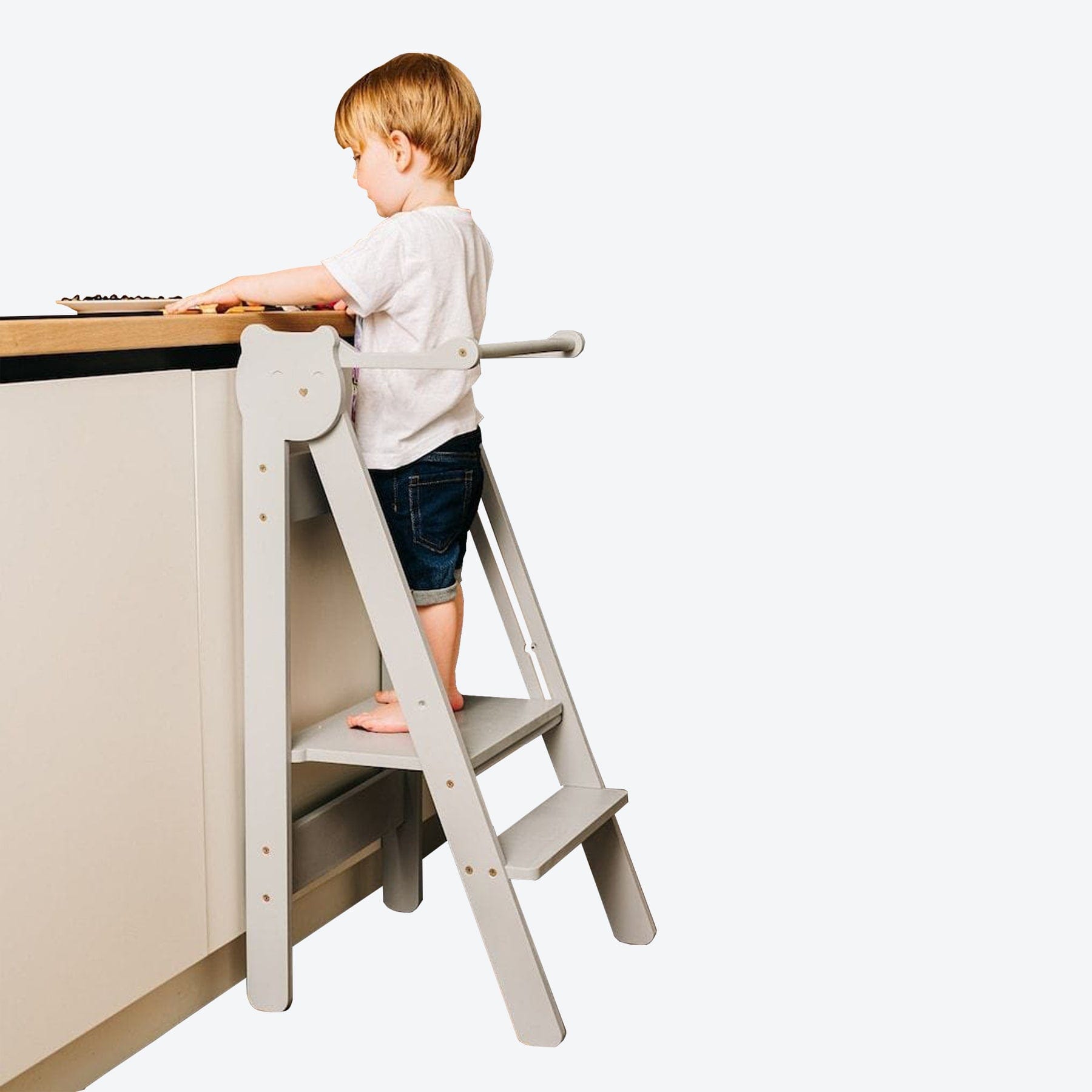 Lernturm Klappbar Einfarbig - LeoBabys