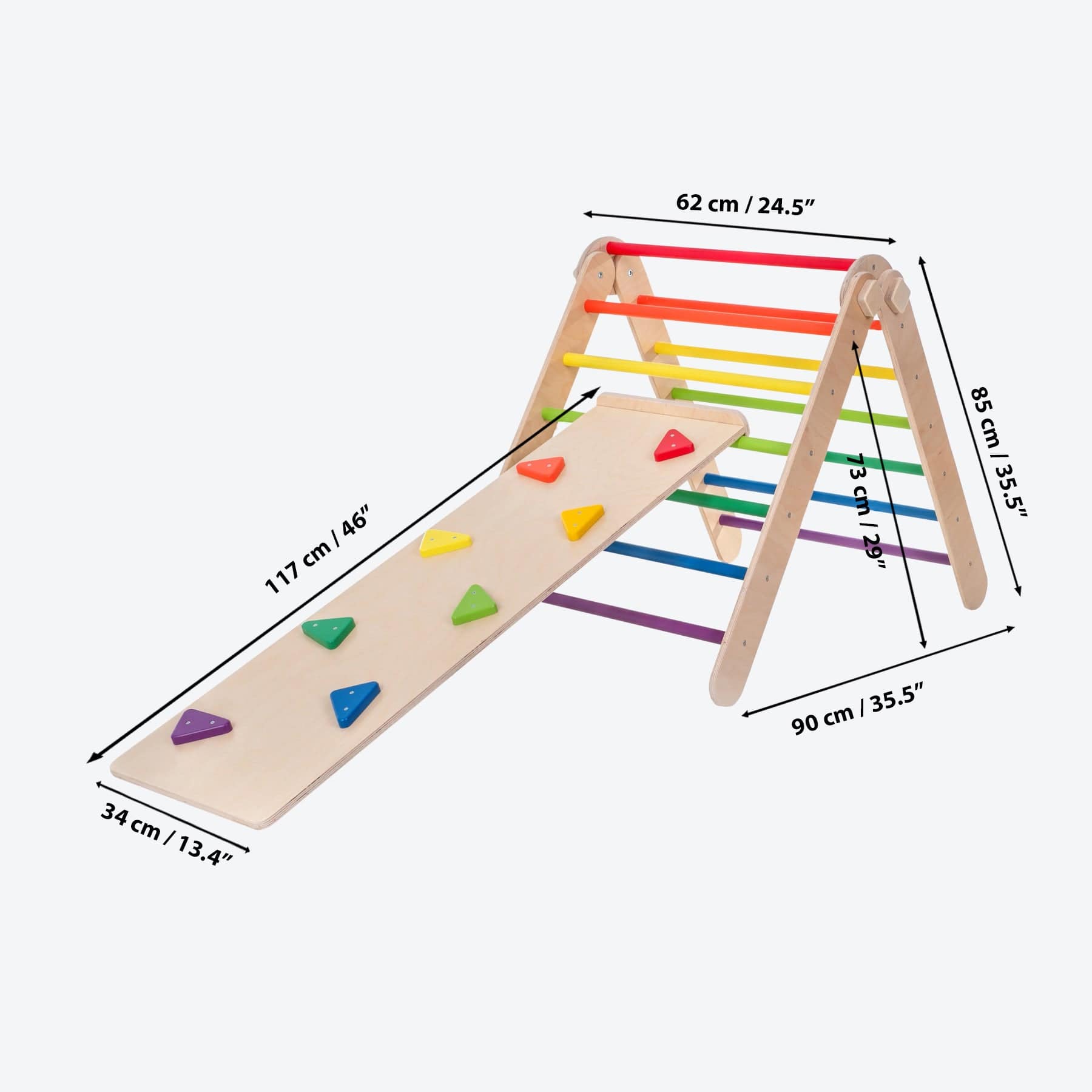 Pikler Dreieck Regenbogen - LeoBabys