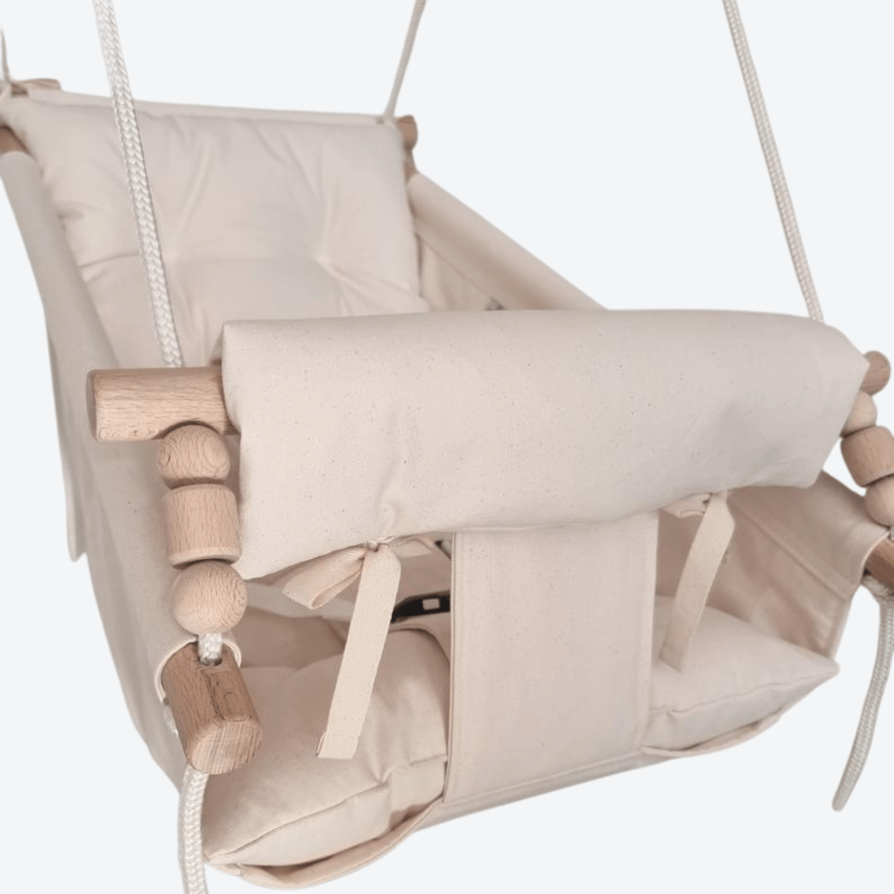 Babyschaukel Groß Baumwolle Creme - LeoBabys