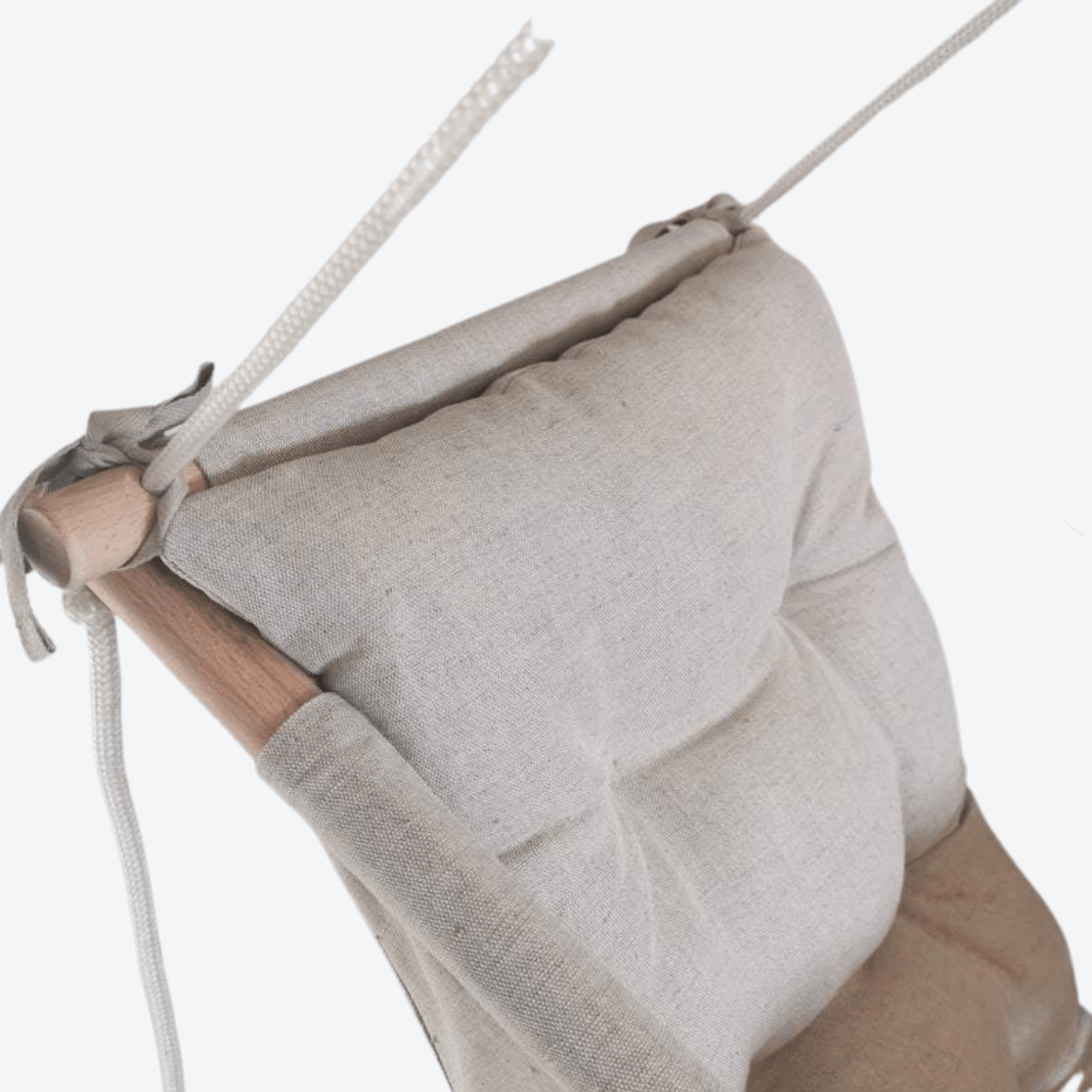 Babyschaukel Groß Leinen Beige - LeoBabys