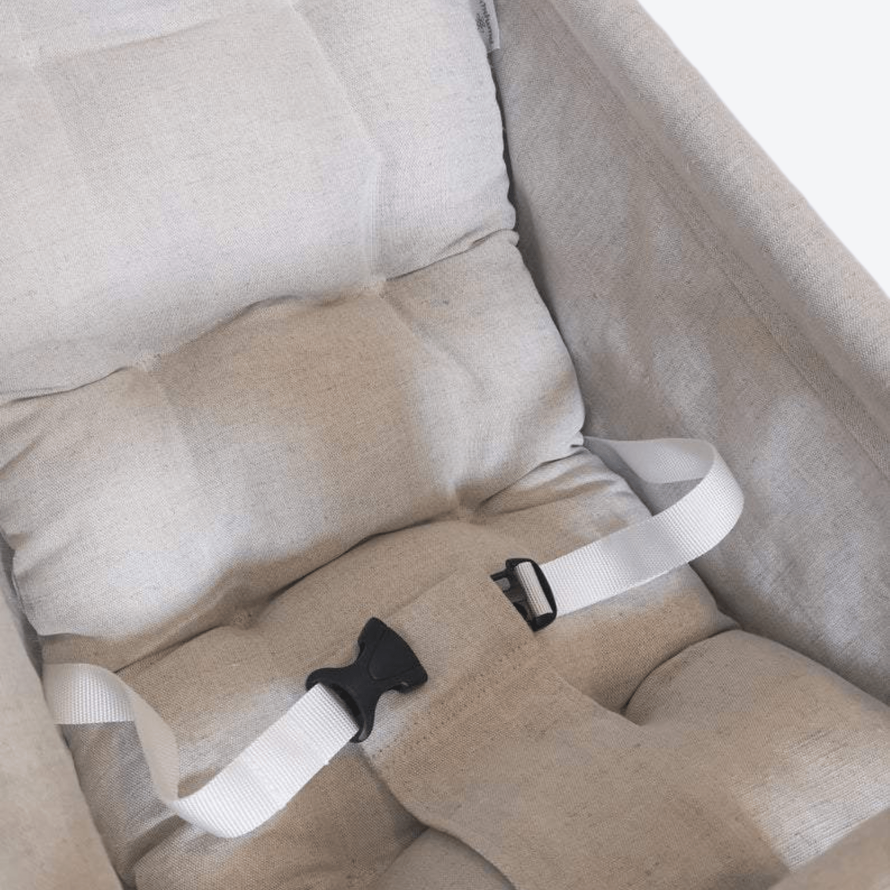 Babyschaukel Groß Leinen Beige - LeoBabys