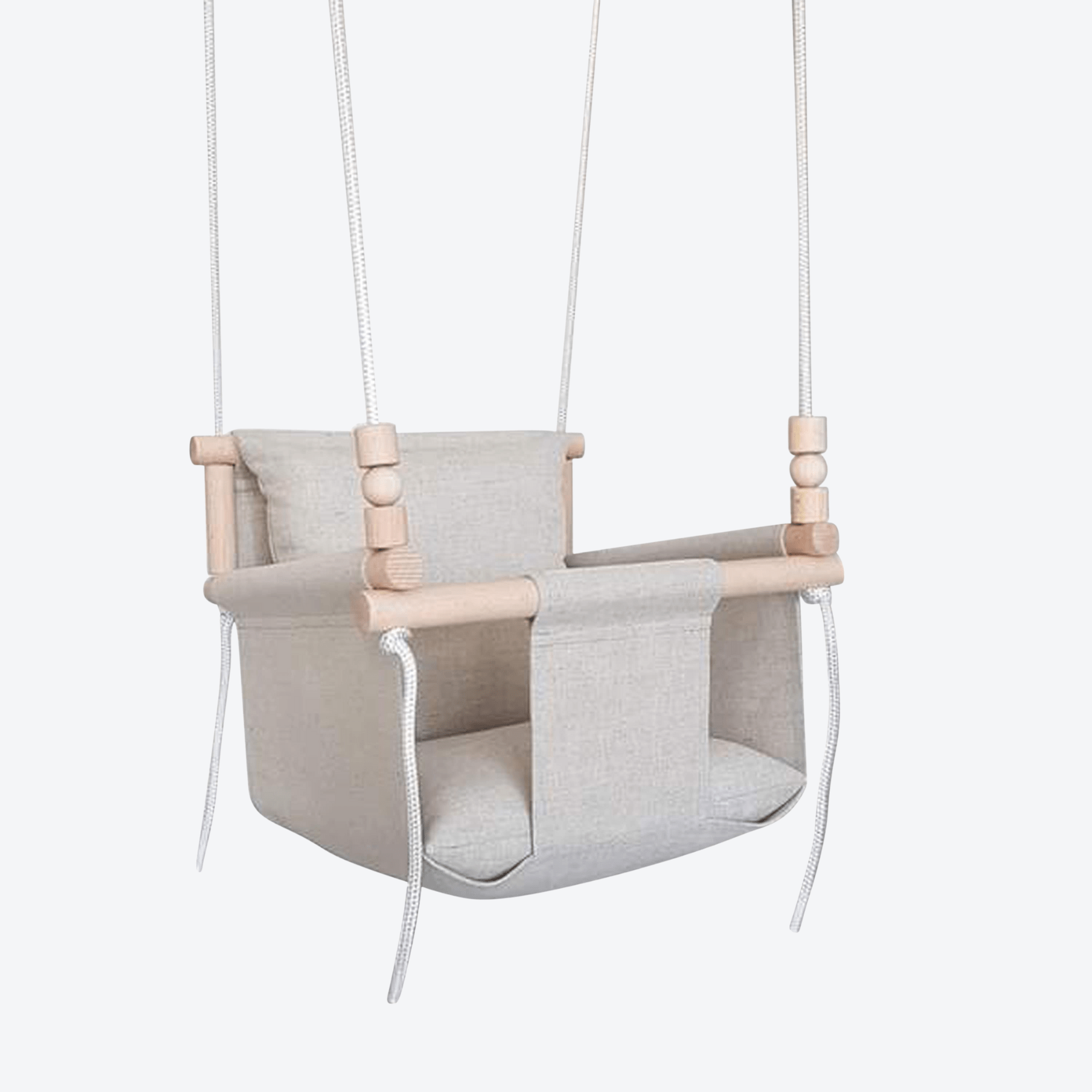 Babyschaukel Normal Leinen Beige - LeoBabys
