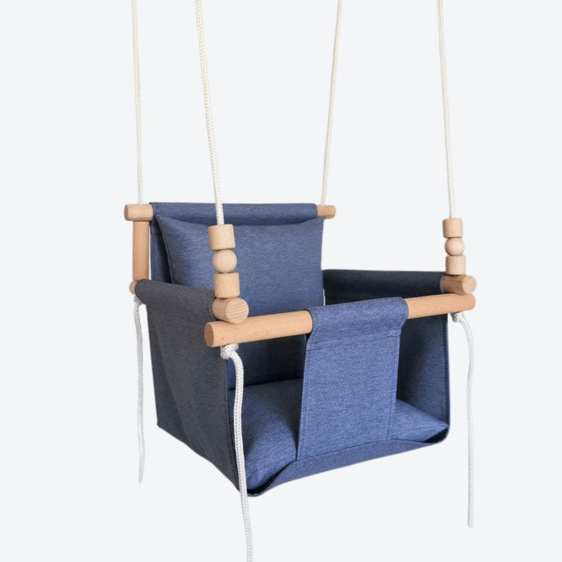 Babyschaukel Normal Stoff Blau Jeans - LeoBabys