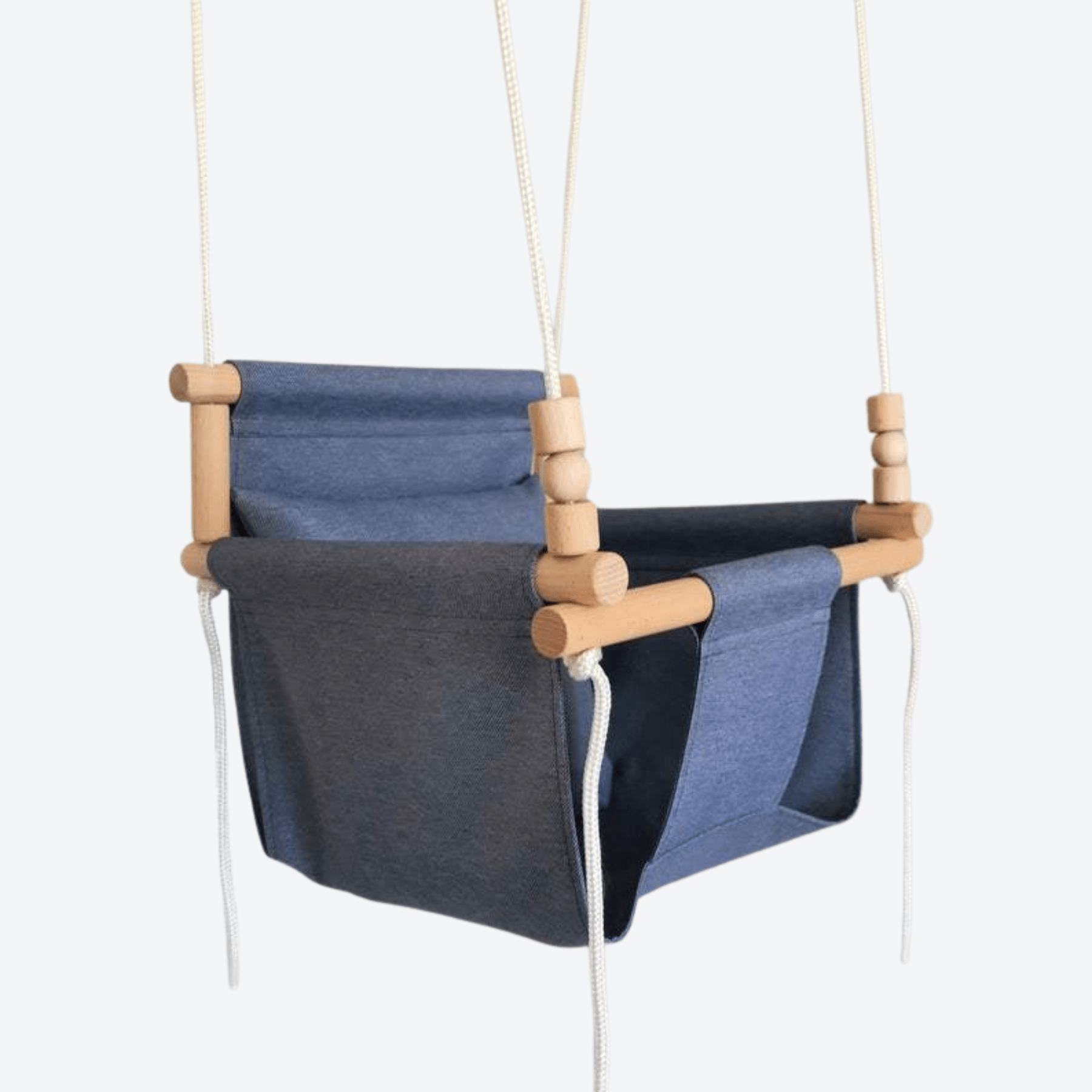 Babyschaukel Normal Stoff Blau Jeans - LeoBabys