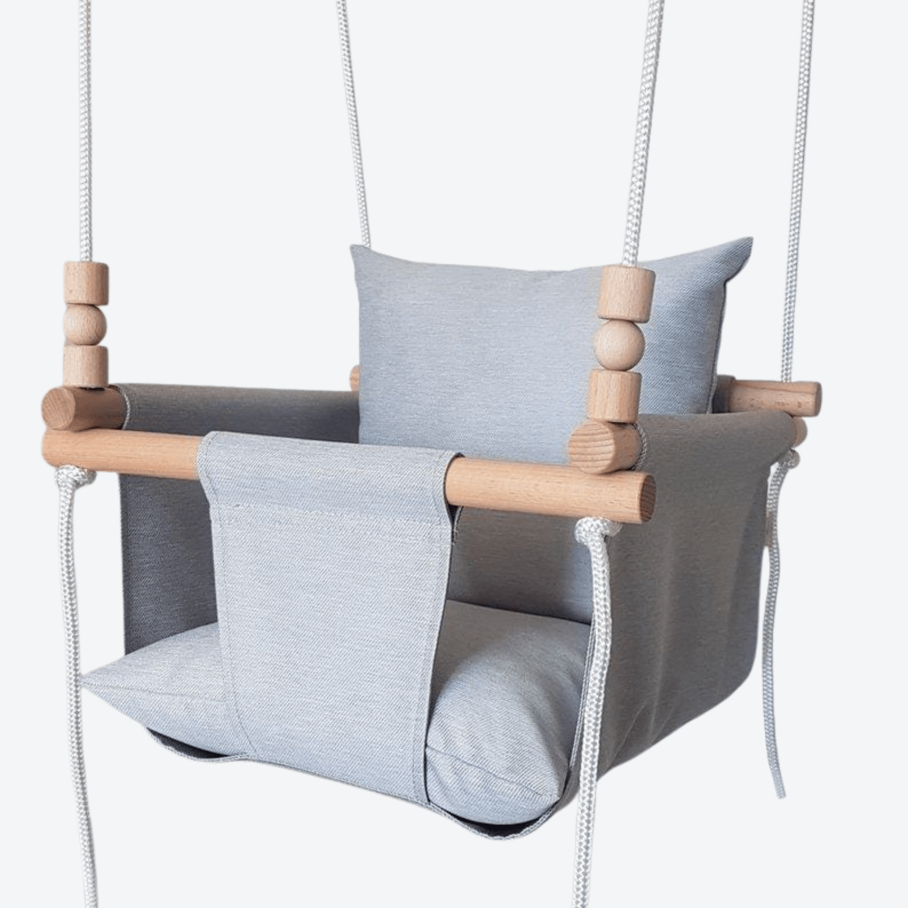 Babyschaukel Normal Stoff Grau - LeoBabys