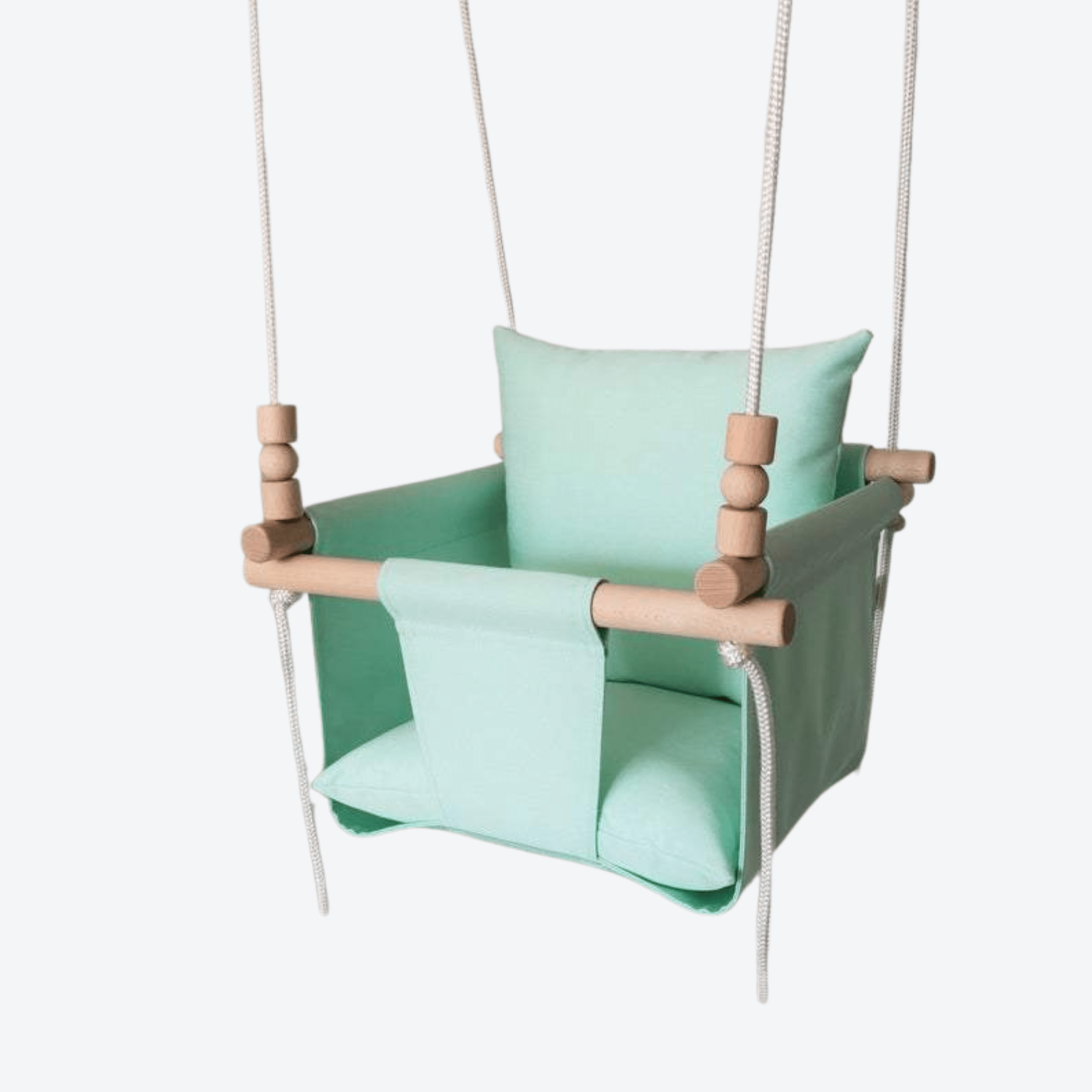 Babyschaukel Normal Stoff Mint Grün - LeoBabys