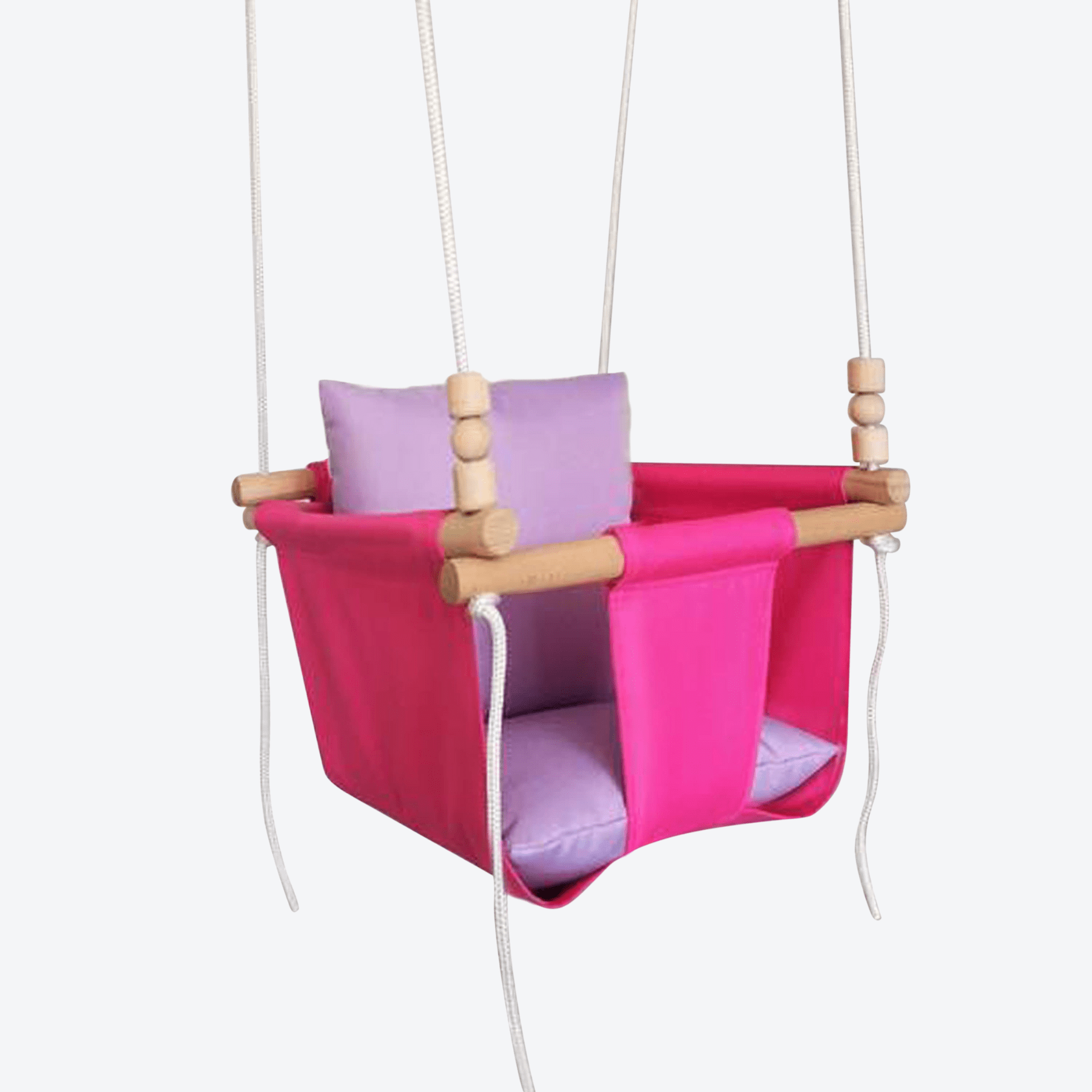 Babyschaukel Normal Stoff Pink Lila - LeoBabys