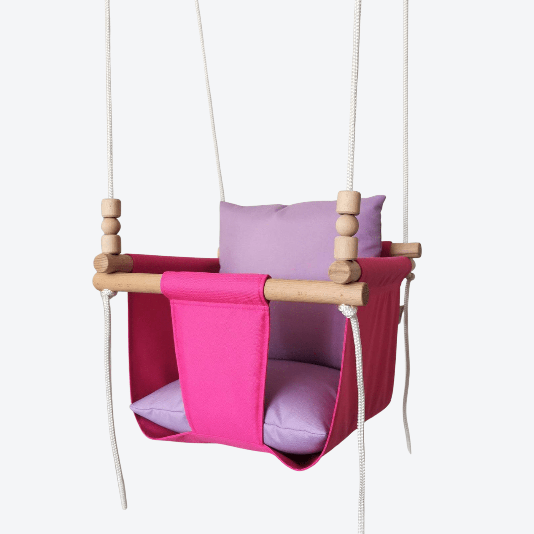 Babyschaukel Normal Stoff Pink Lila - LeoBabys