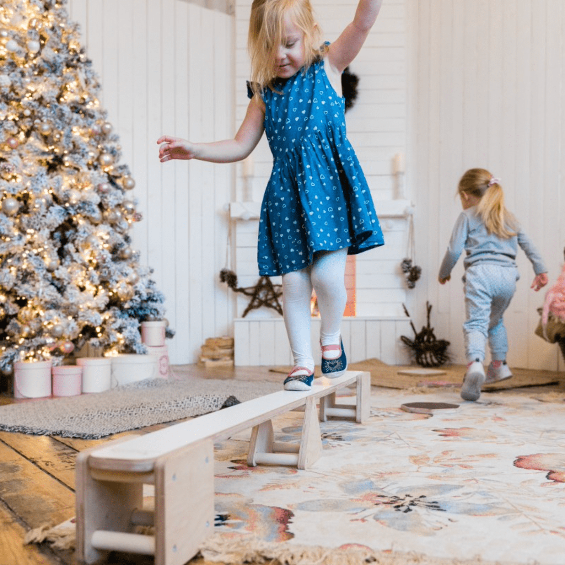 Balancier Balken Balance Beam Holz - LeoBabys