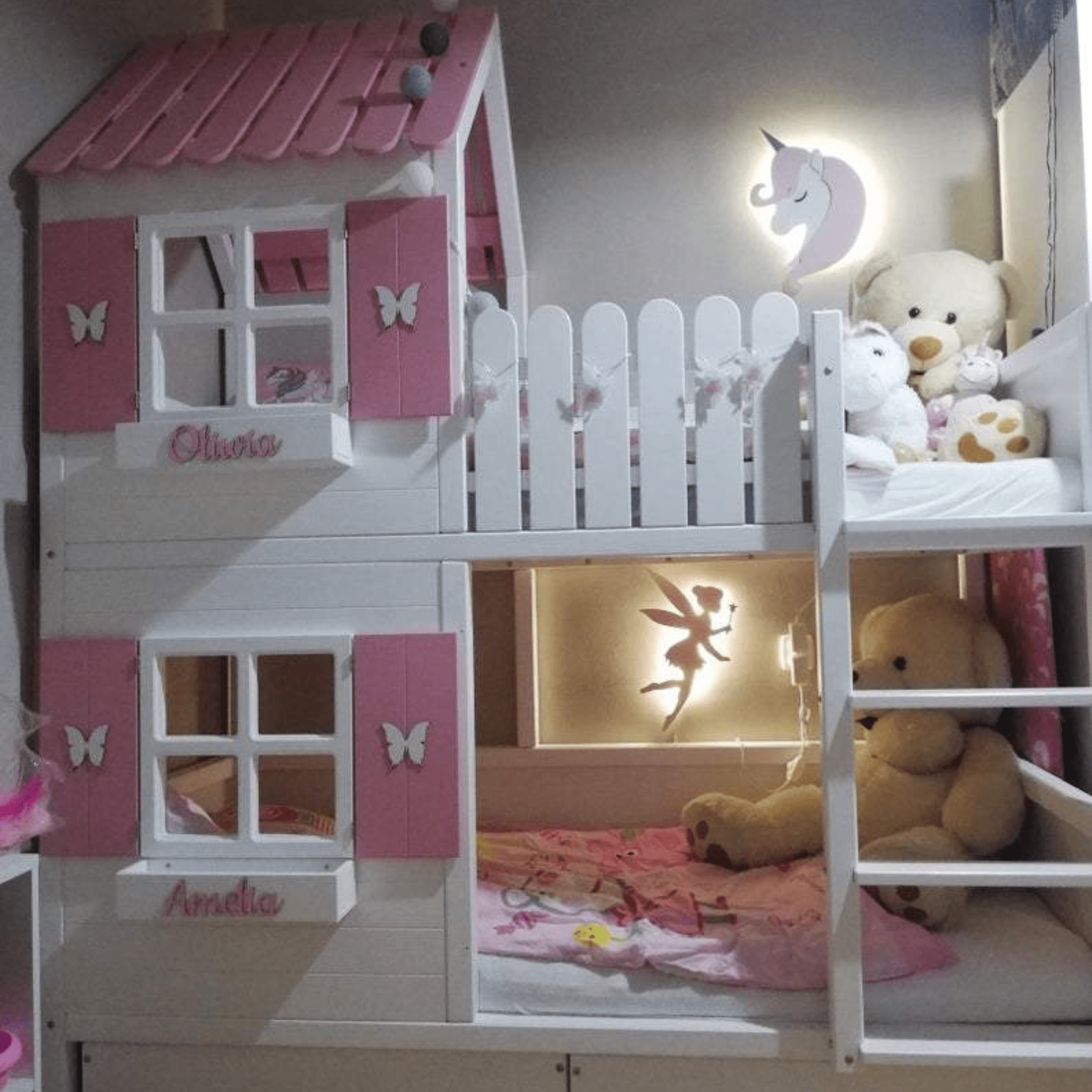 Kinderbett Hausbett Personalisierbar - LeoBabys