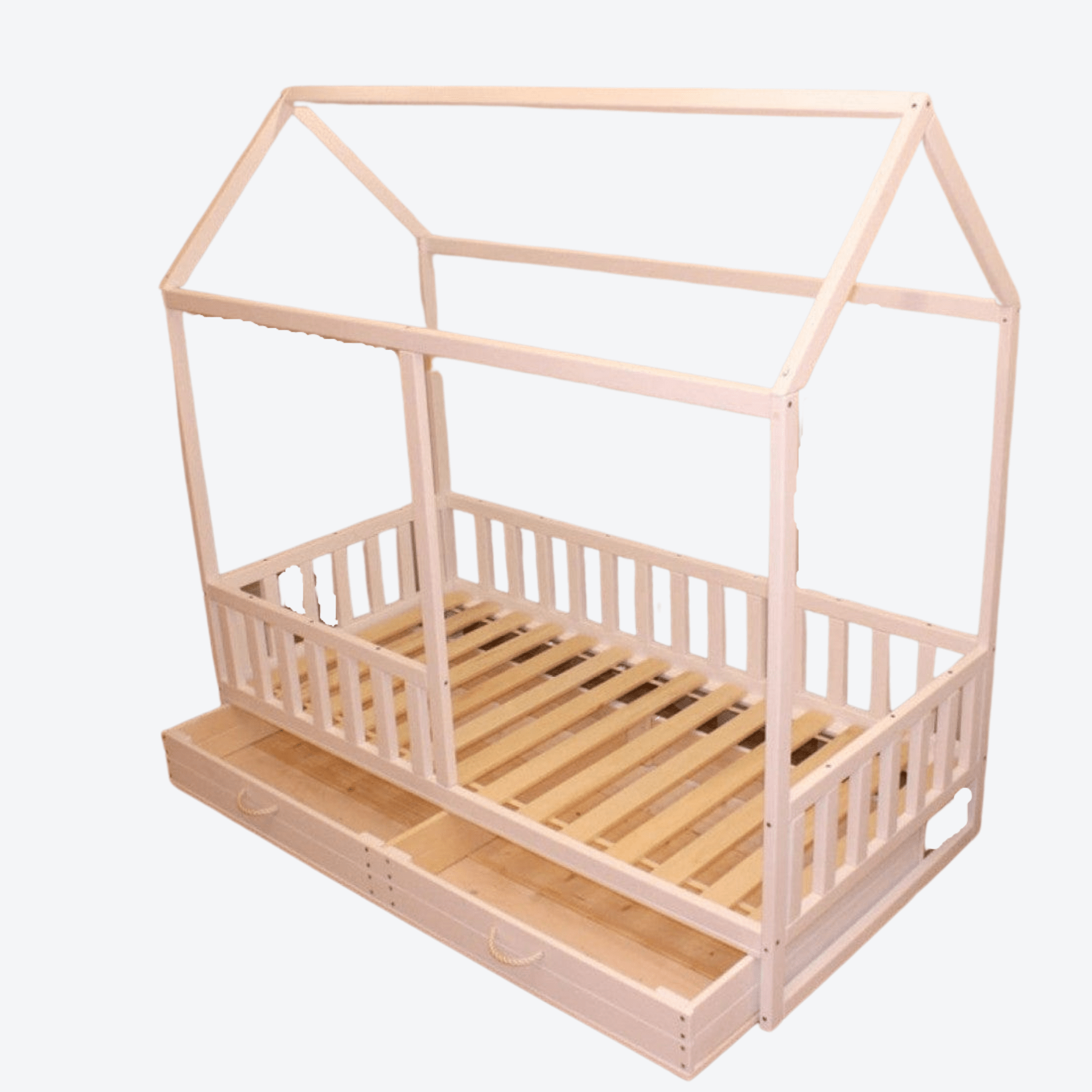 Kinderbett Montessori Bodenbett Hausbett - LeoBabys