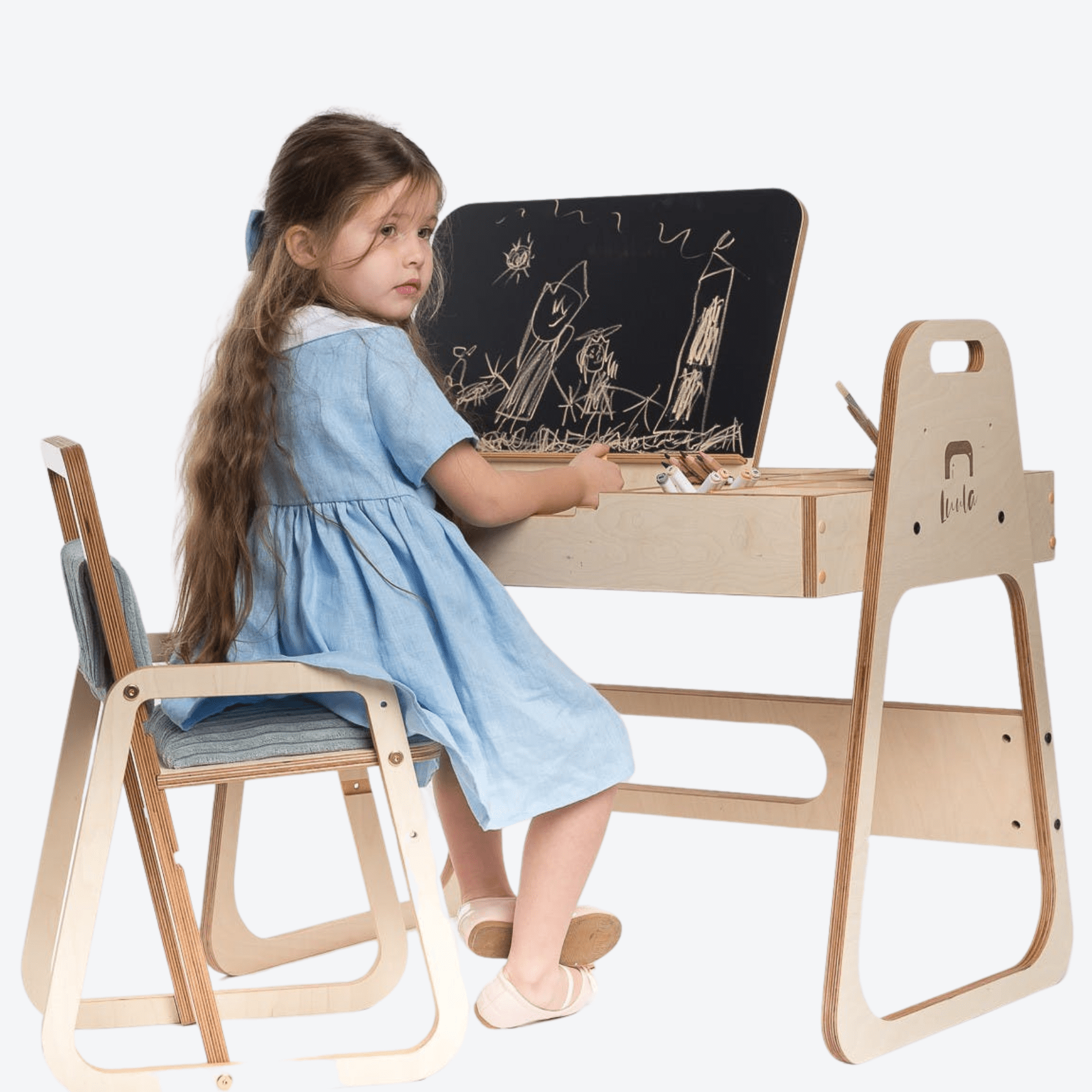 Kinderschreibtischstuhl Höhenverstellbar - LeoBabys