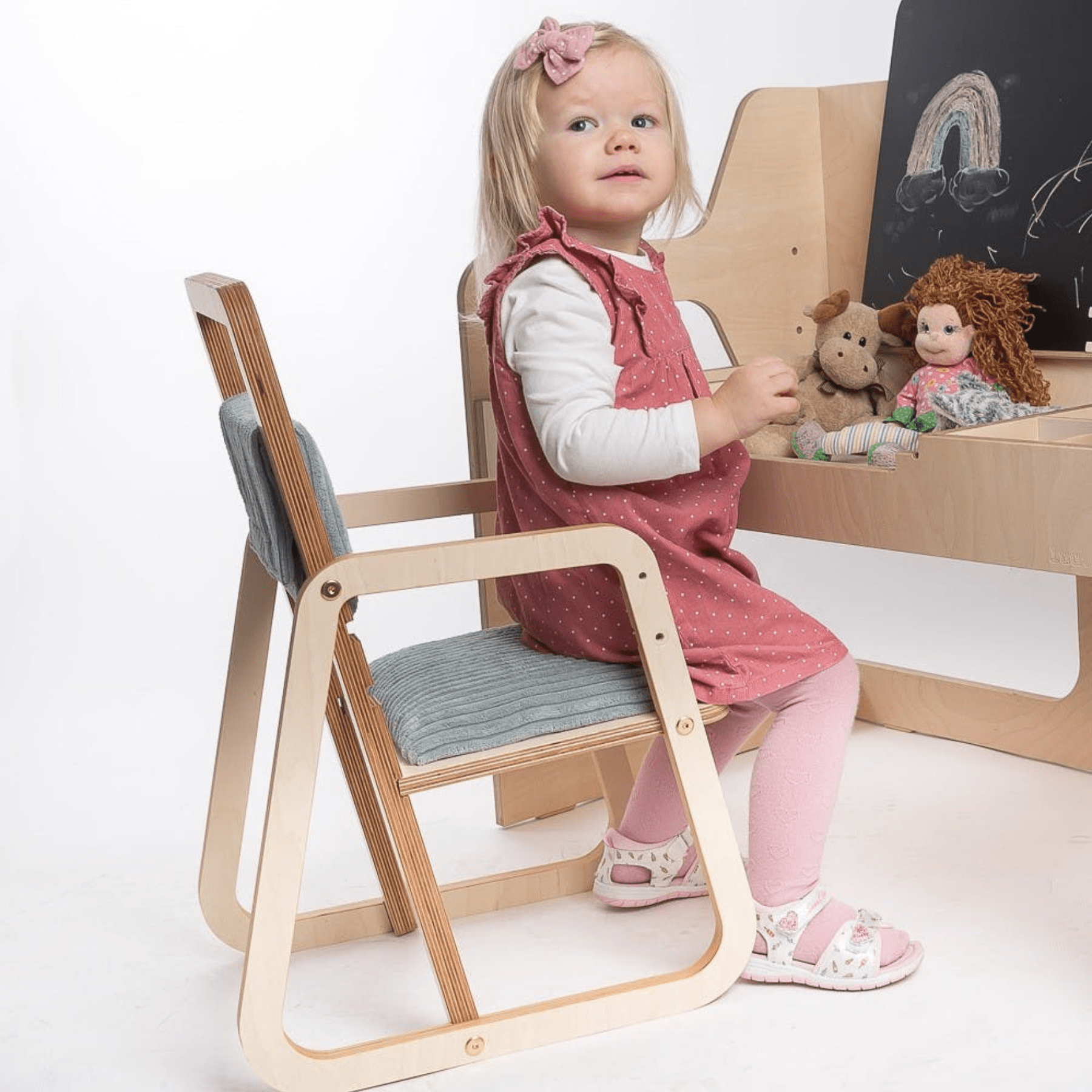 Kinderschreibtischstuhl Höhenverstellbar - LeoBabys