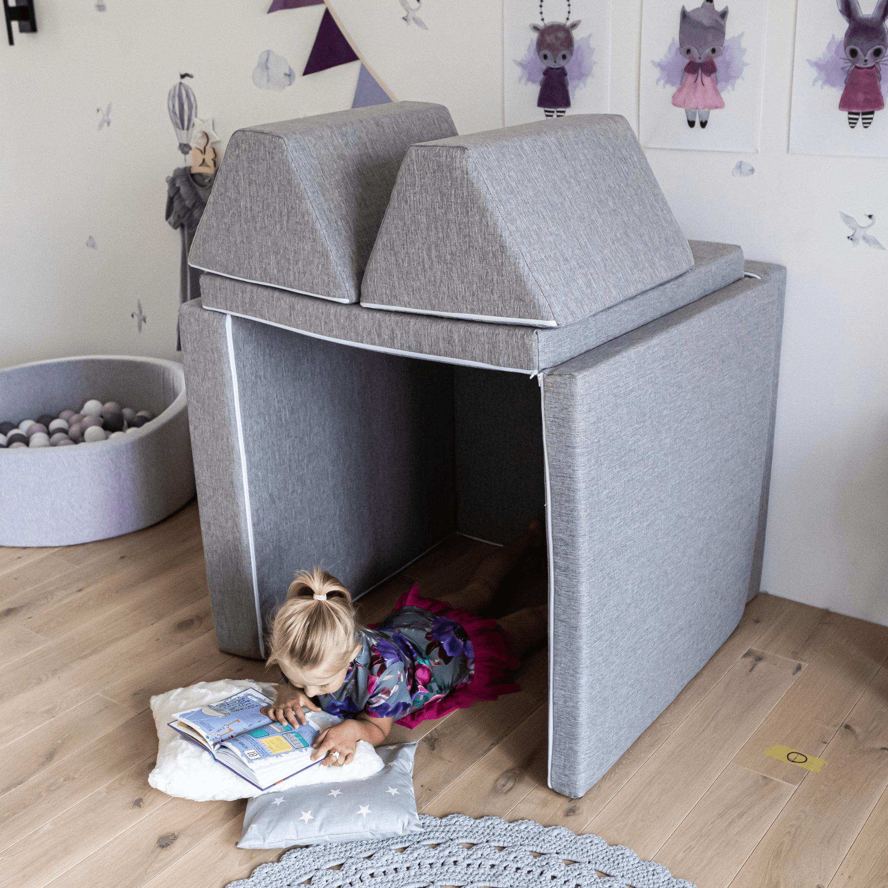 Kindersofa Kindercouch Spielsofa Klappbar - LeoBabys