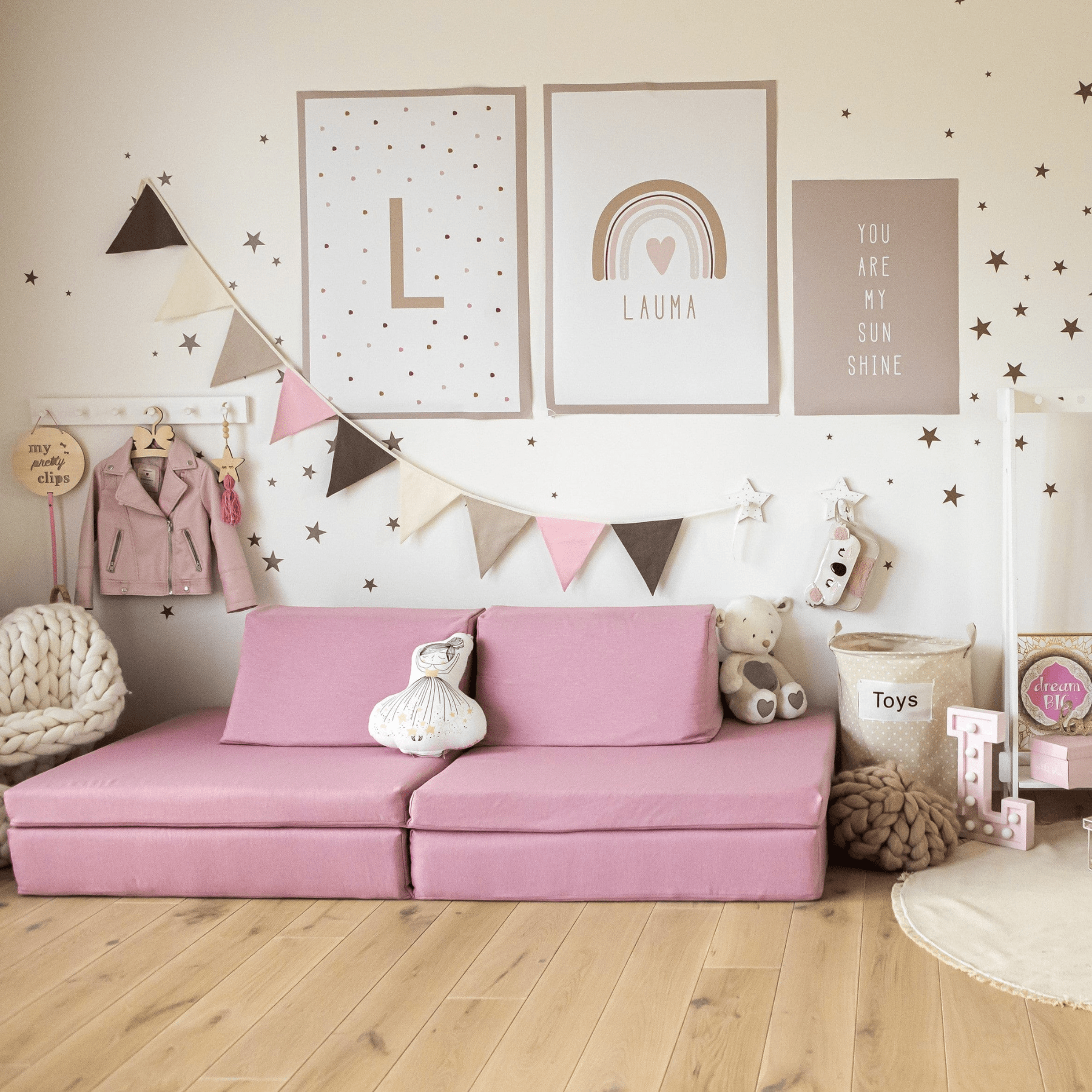 Kindersofa Kindercouch Spielsofa Klappbar - LeoBabys
