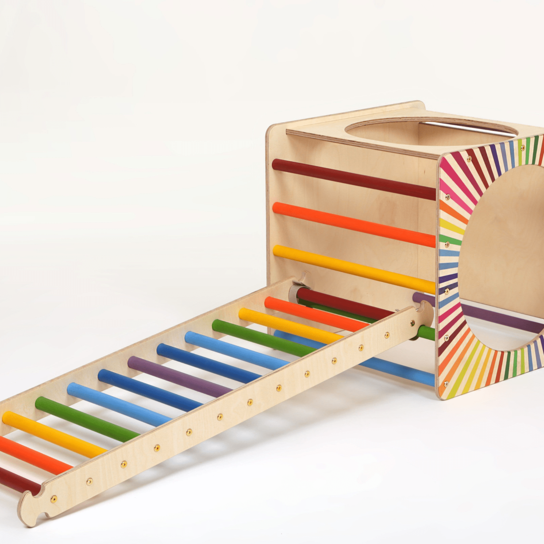 Kletterbogen Pikler Skylight Holz Bunt - LeoBabys