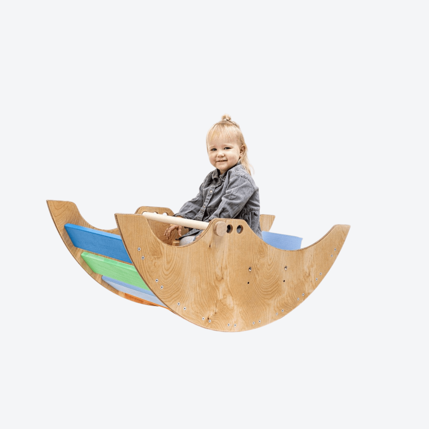 Kletterbogen mit Sitzeinsatz Regenbogen - LeoBabys