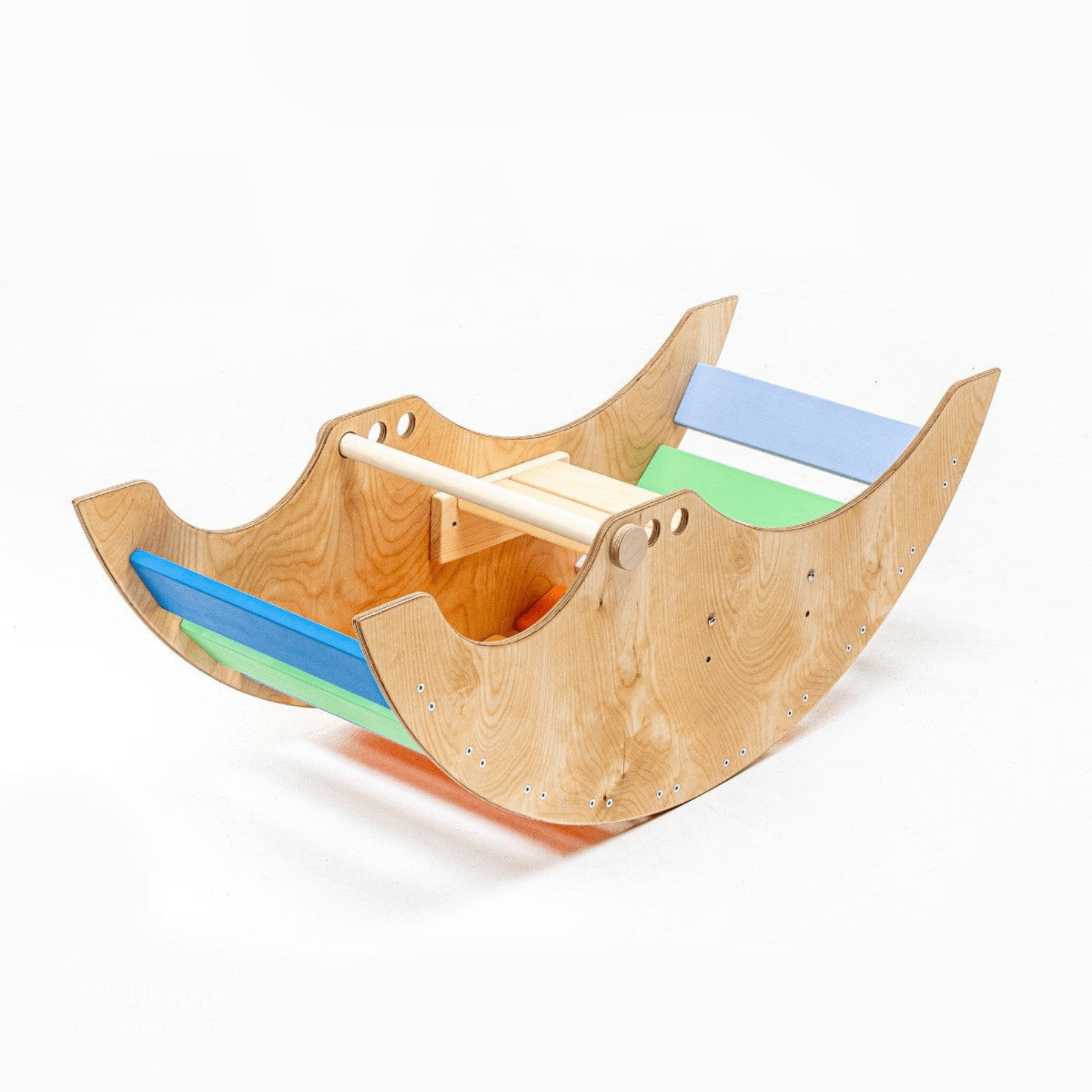 Kletterbogen mit Sitzeinsatz Regenbogen - LeoBabys