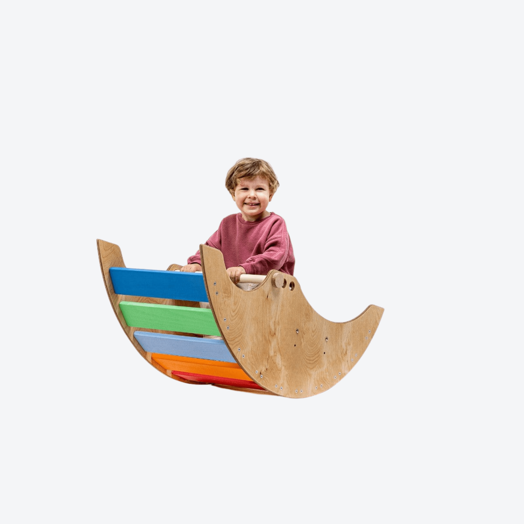 Kletterbogen mit Sitzeinsatz Regenbogen - LeoBabys