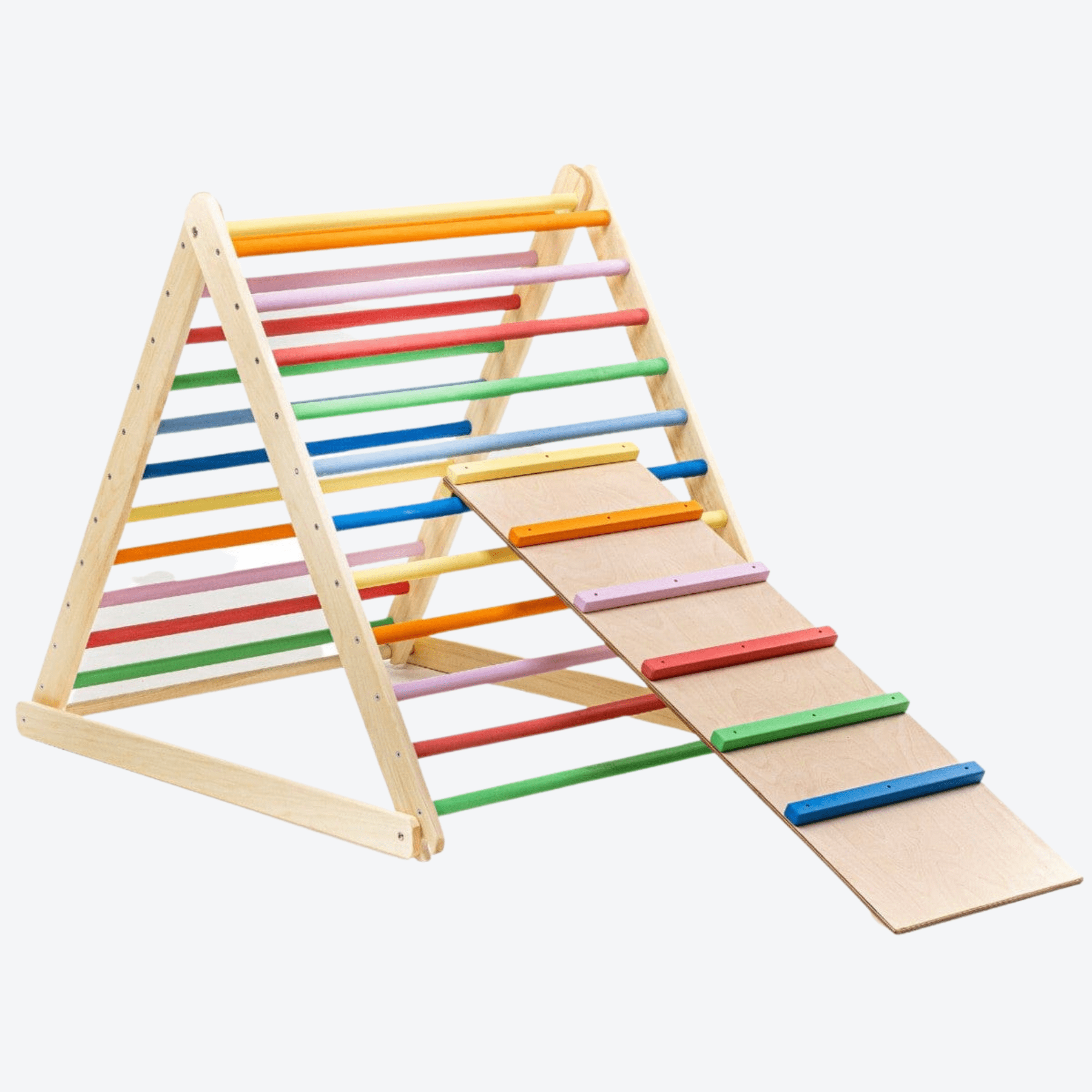 Kletterdreieck Pikler Dreieck mit Rutsche - LeoBabys