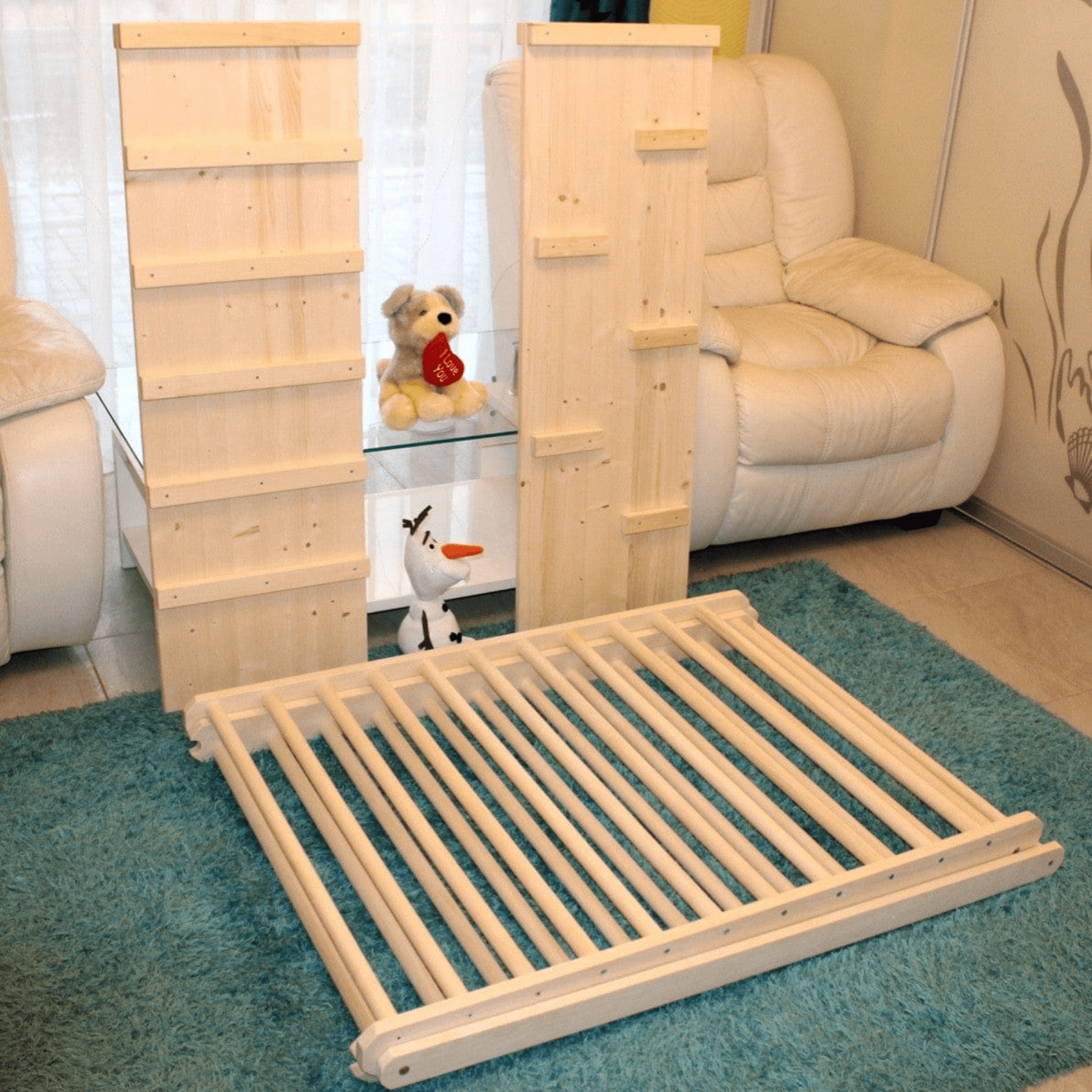 Kletterdreieck Pikler Dreieck mit Rutsche - LeoBabys