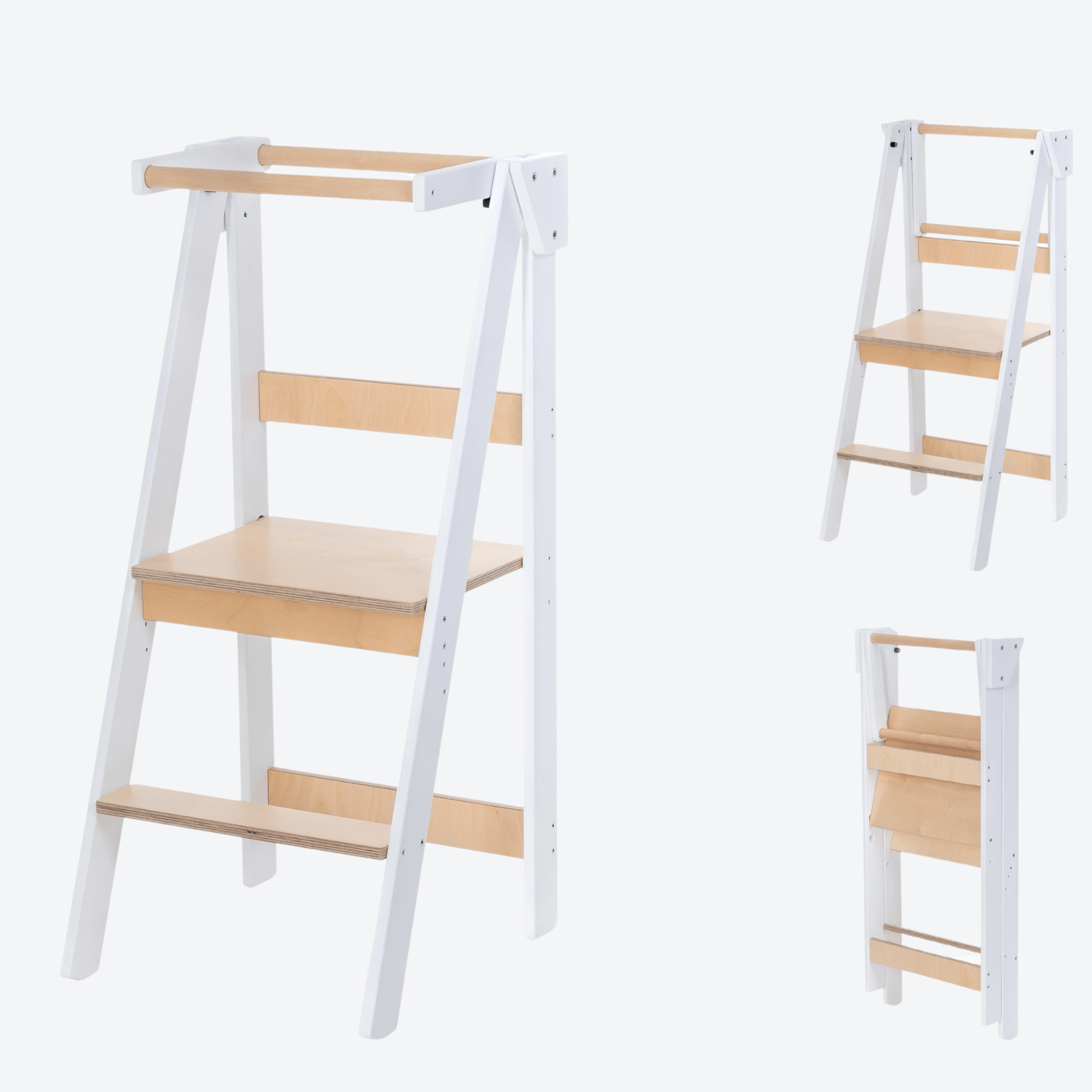 Lernturm Klappbar Learning Tower Platzsparend - LeoBabys