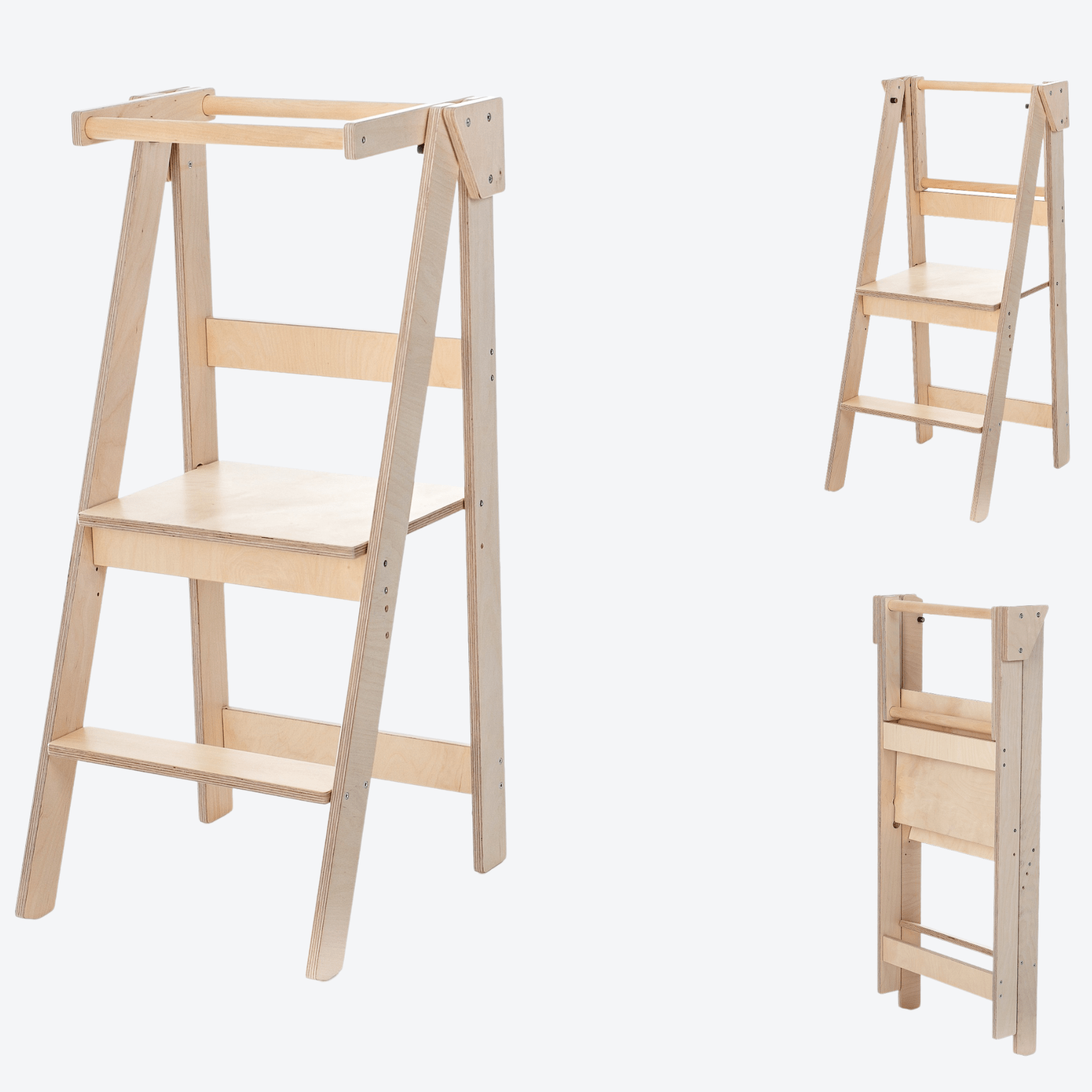 Lernturm Klappbar Learning Tower Platzsparend - LeoBabys