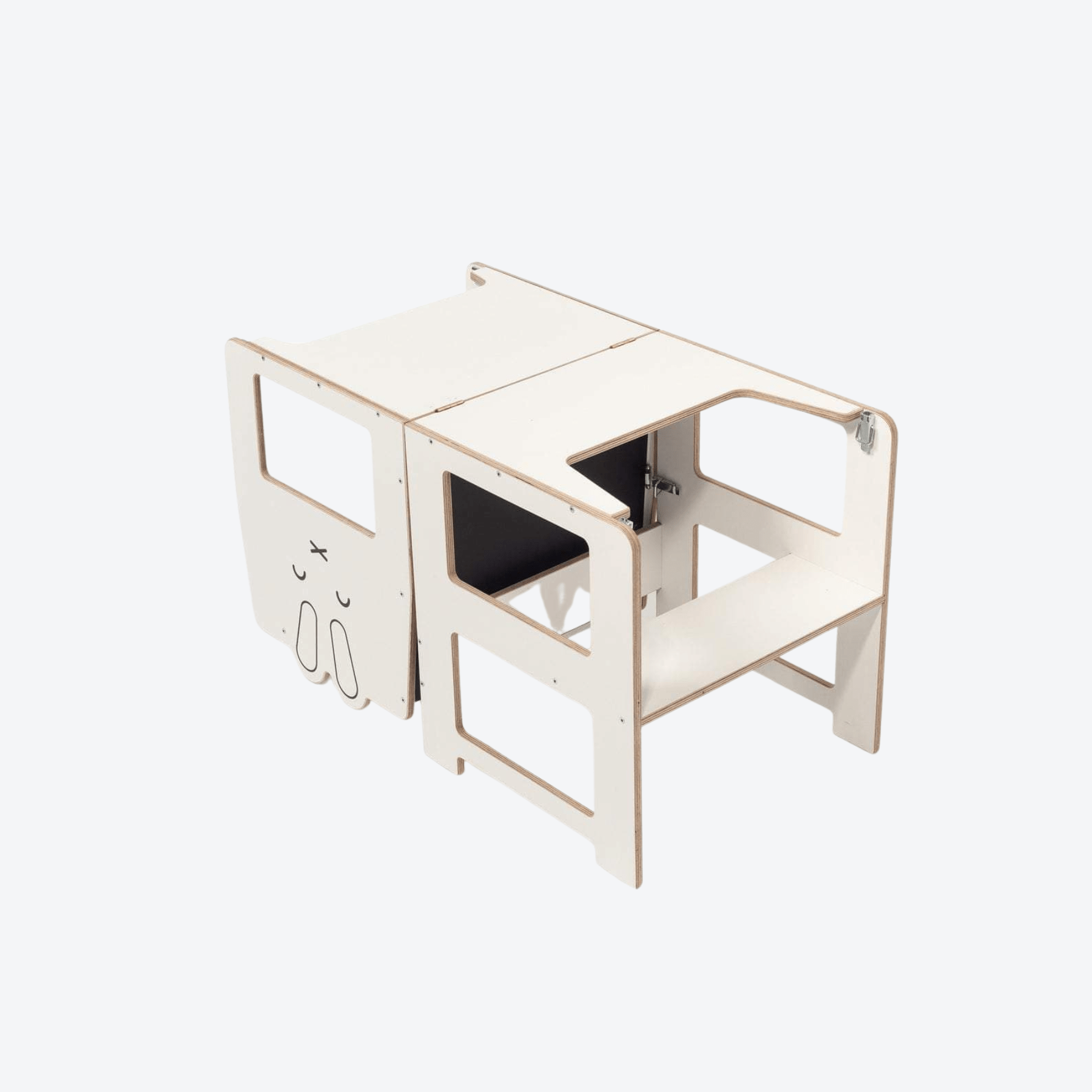 Lernturm Learning Tower mit Tafel Hase - LeoBabys