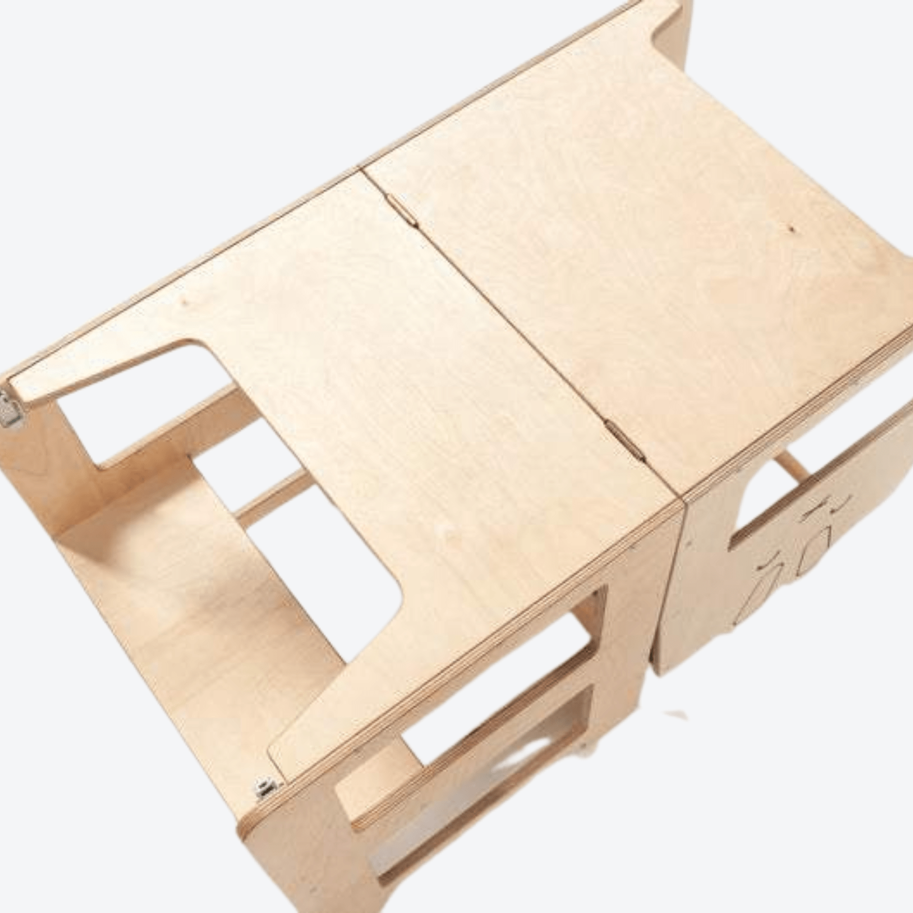 Lernturm Learning Tower mit Tafel Hase - LeoBabys