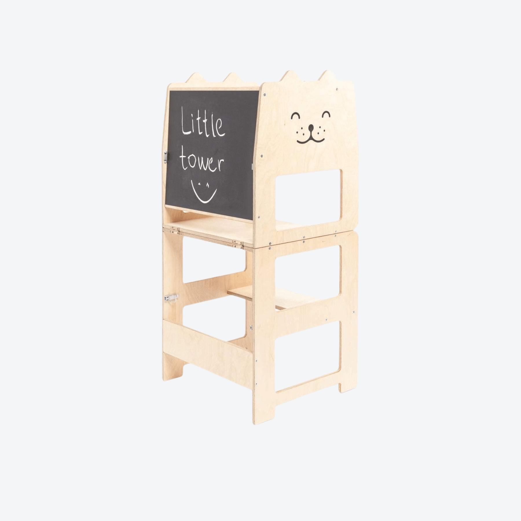 Lernturm Learning Tower mit Tafel Katze - LeoBabys