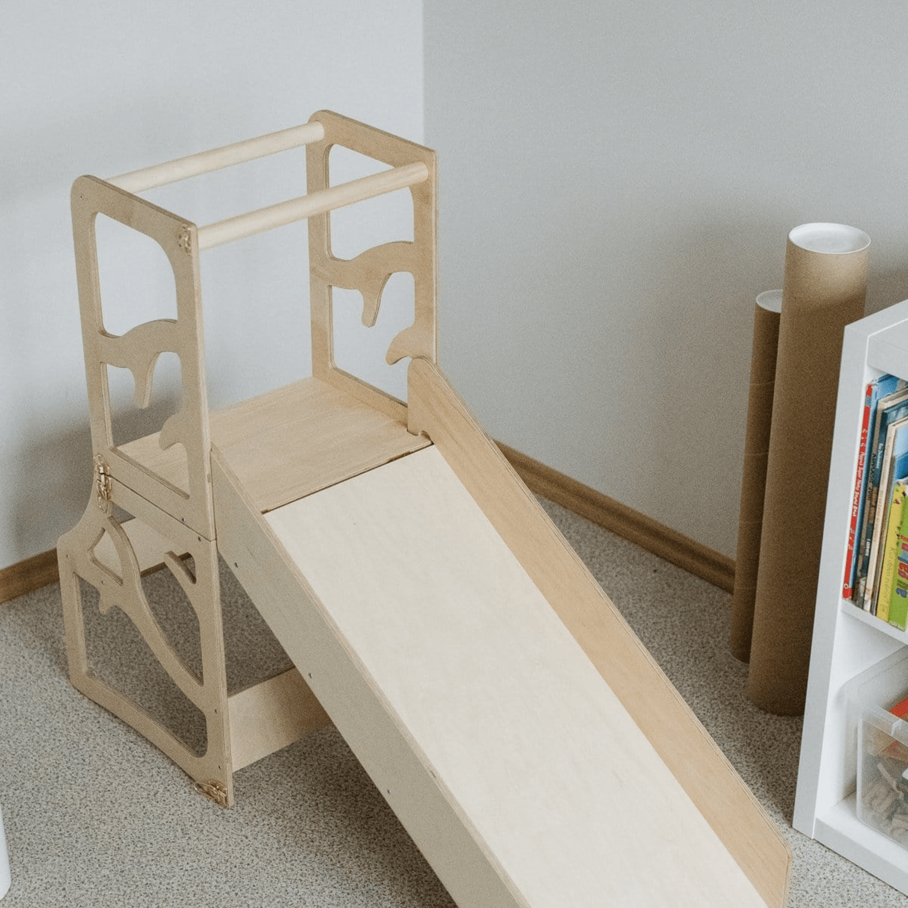 Lernturm Learning Tower mit Rutsche - LeoBabys