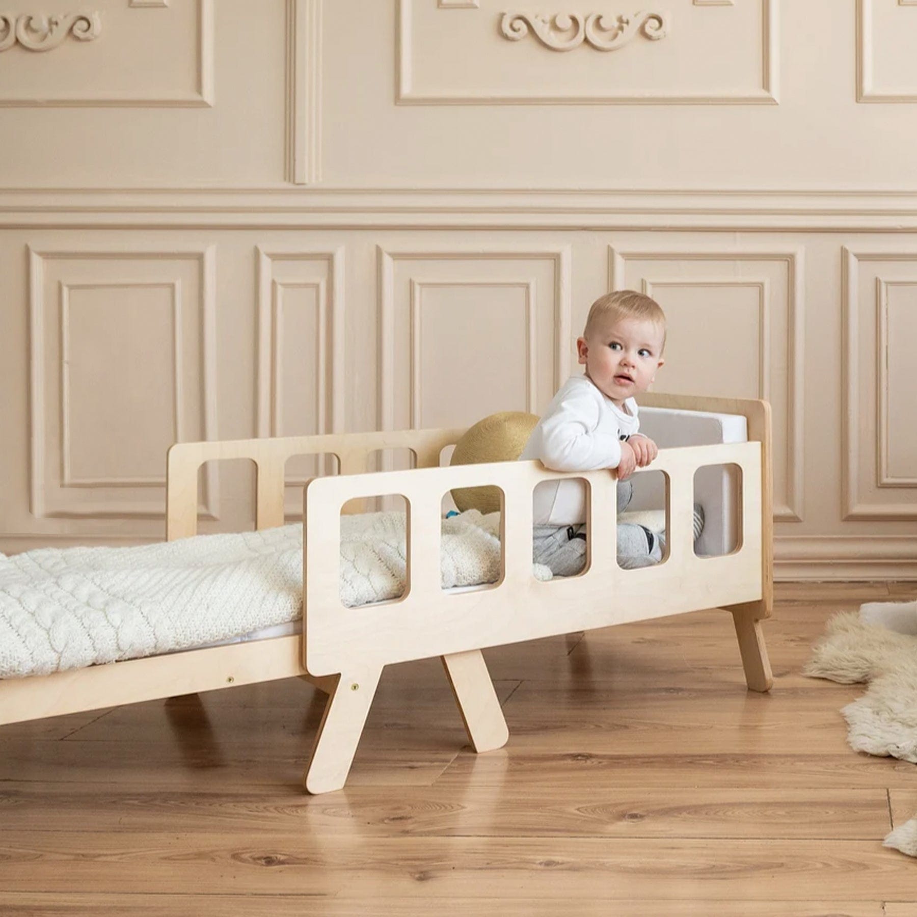 Mitwachsendes Babybett Kinderbett Montessori - LeoBabys