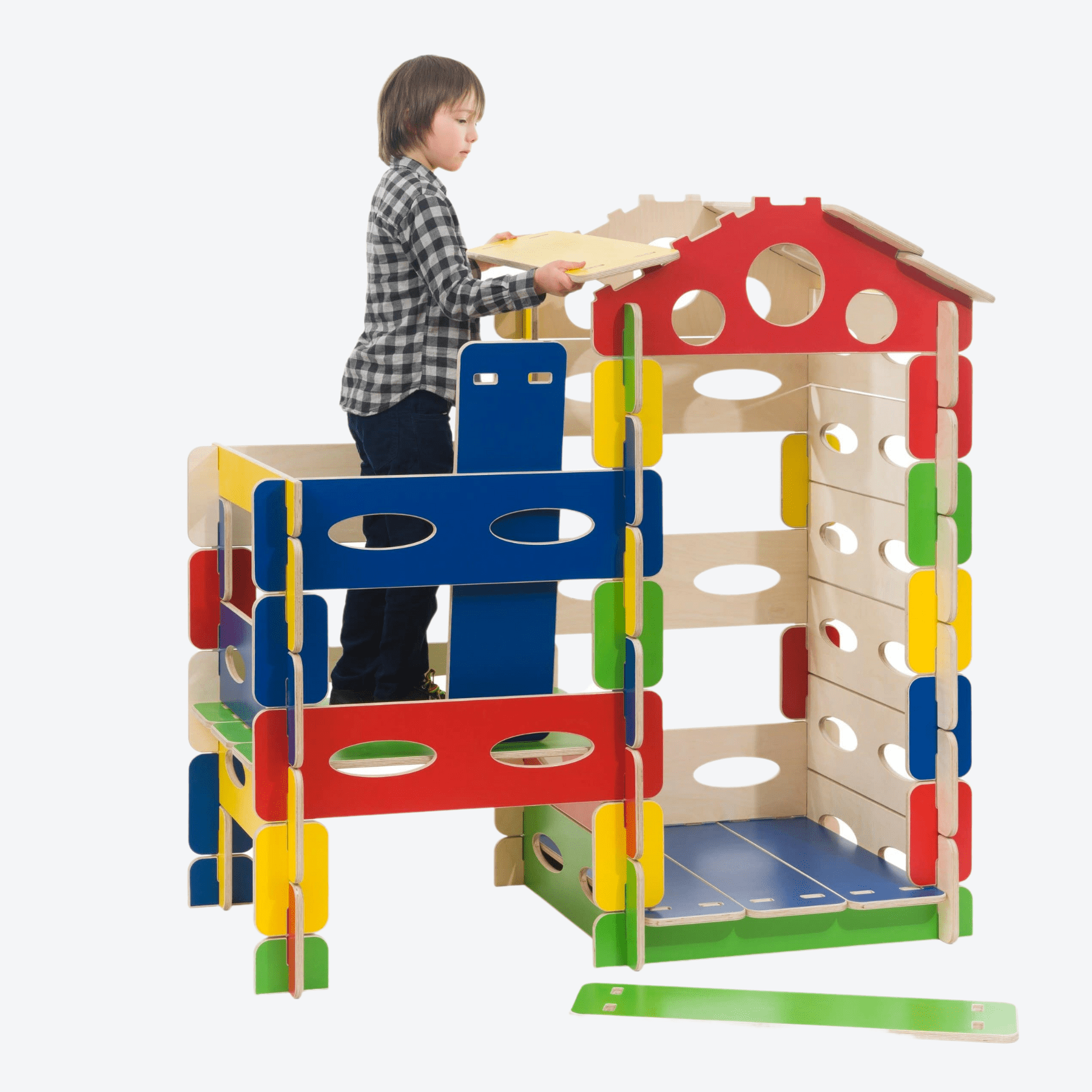 Spielhaus Montessori Kletterturm Bunt - LeoBabys