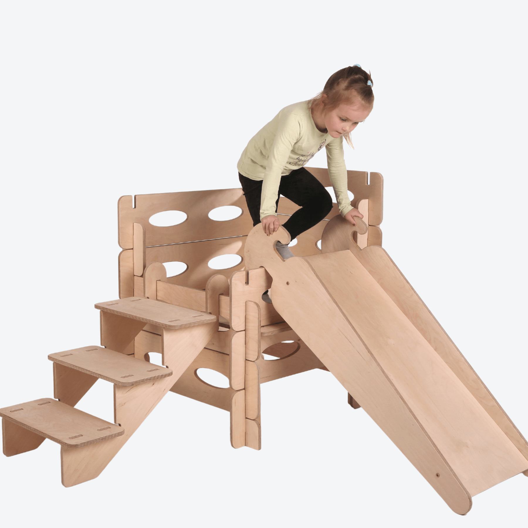 Spielhaus Montessori Kletterturm Steckhaus - LeoBabys