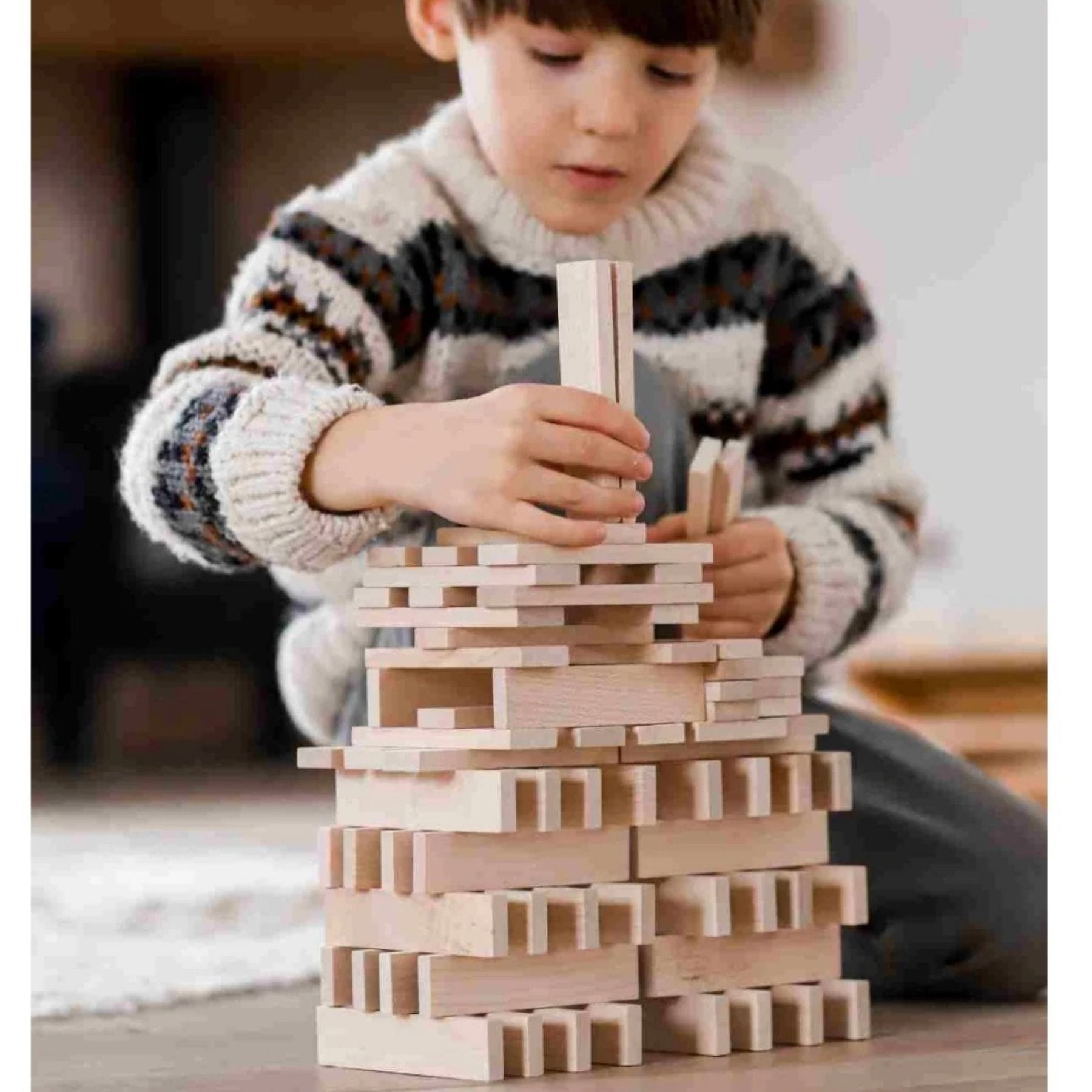 Architectural Blocks - 100 oder 200 Holzbausteine | Wooden Story