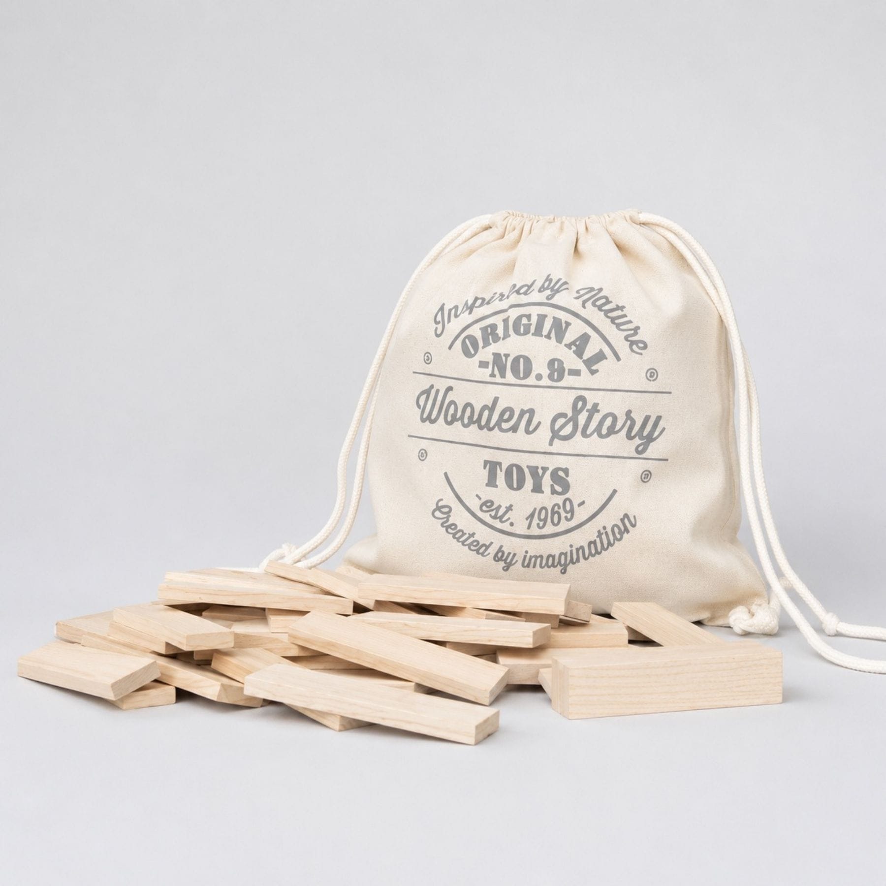 Architectural Blocks - 100 oder 200 Holzbausteine | Wooden Story