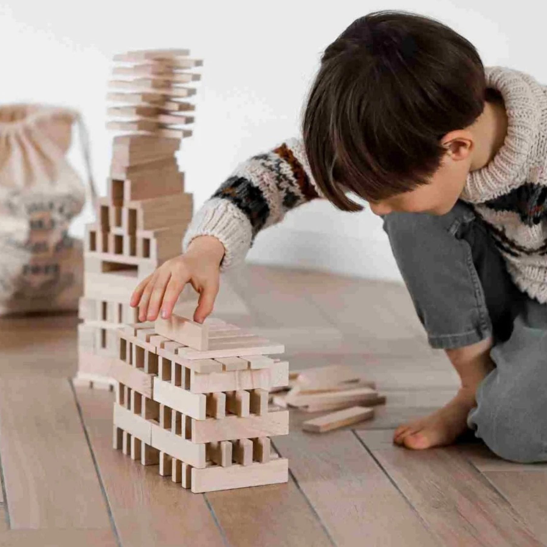 Architectural Blocks - 100 oder 200 Holzbausteine | Wooden Story