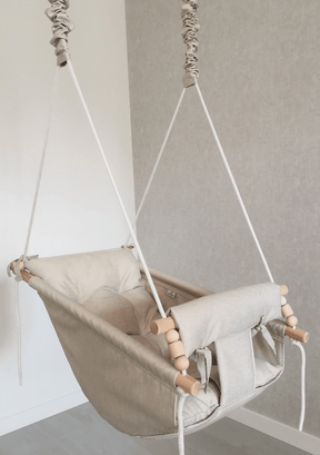 Babyschaukel Groß Polyester Beige