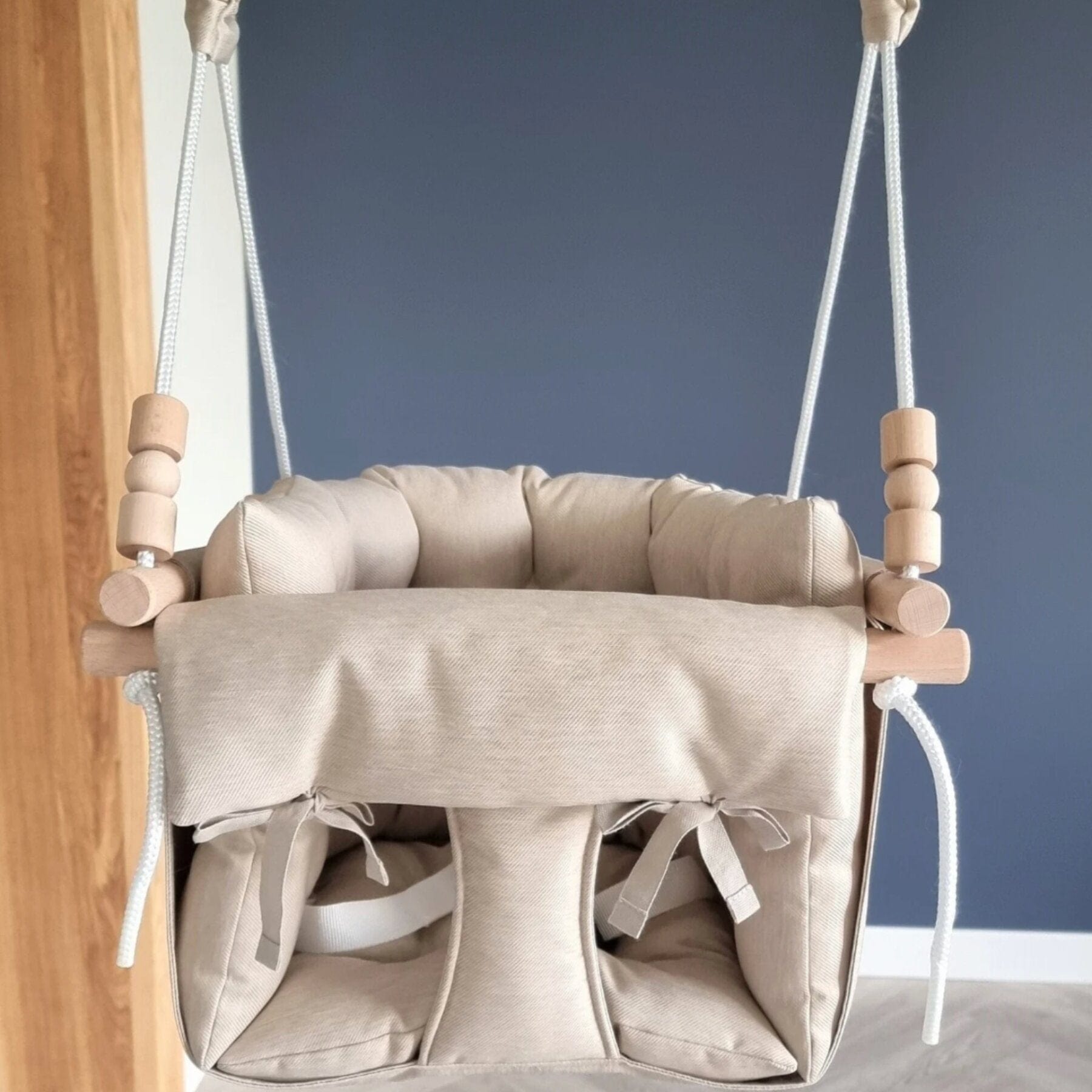 Babyschaukel Luxus wetterfest Beige - LeoBabys