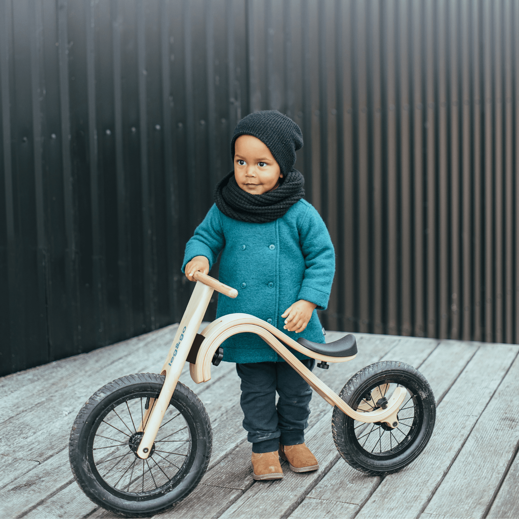 Balance Bike 3in1 Laufrad aus Holz - LeoBabys