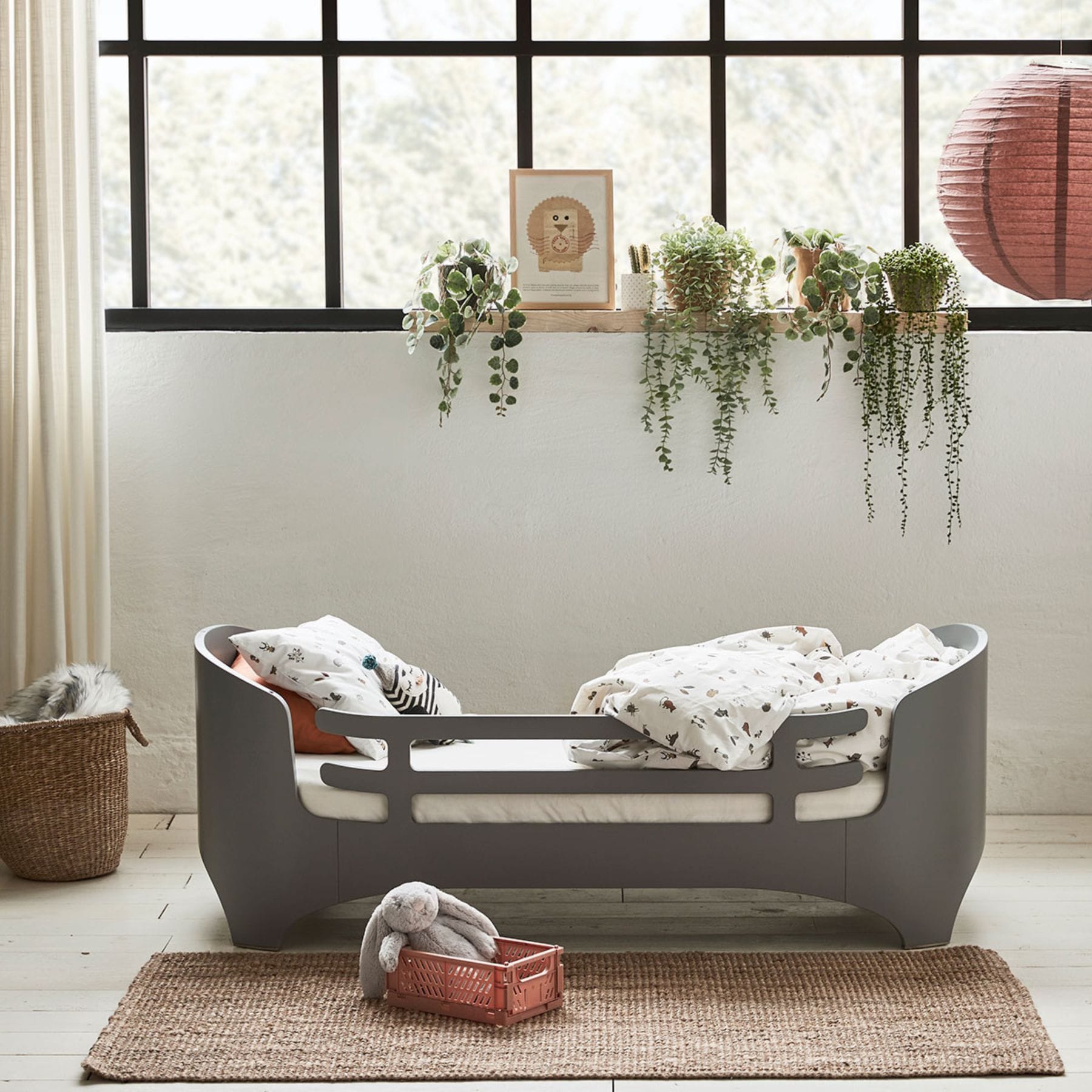 Bettschutzgitter für Leander Classic Juniorbett - Rausfallschutz aus Buche