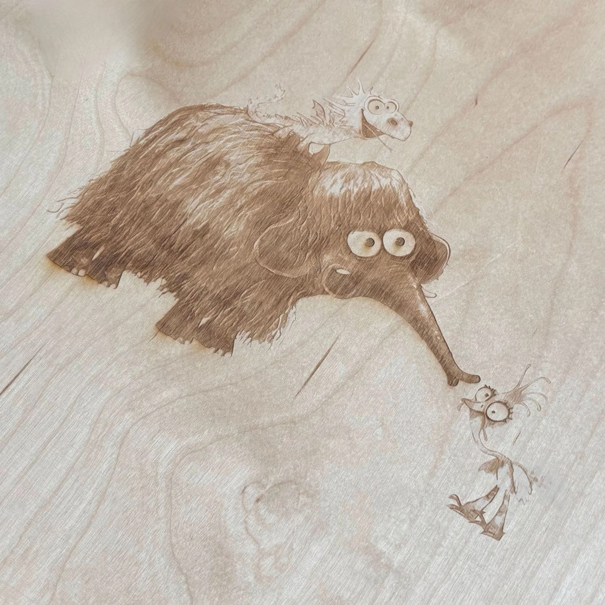 Balancierbretter bygge x Furzipups Multifunktionsbrett aus Holz mit Motiv