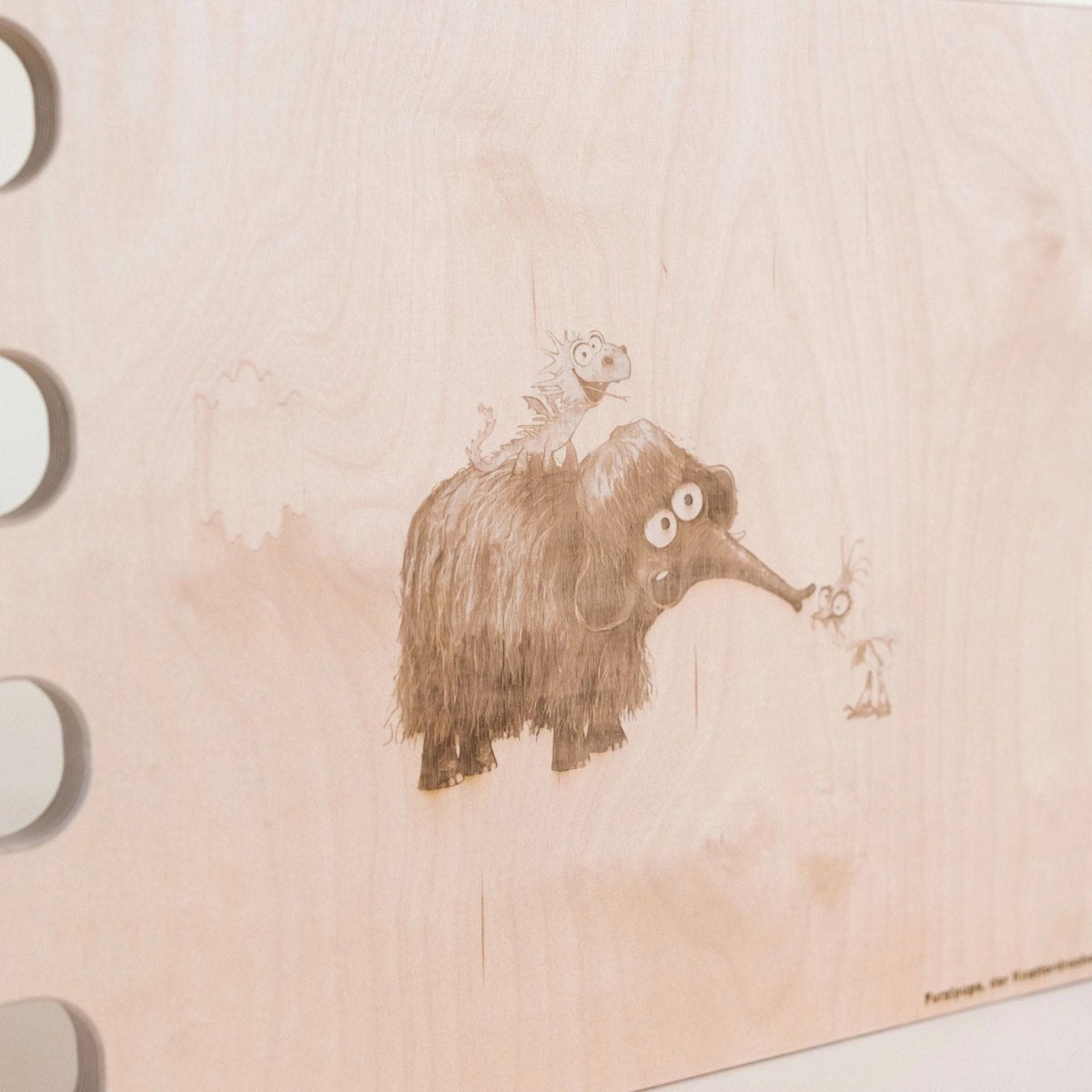 Balancierbretter bygge x Furzipups Multifunktionsbrett aus Holz mit Motiv