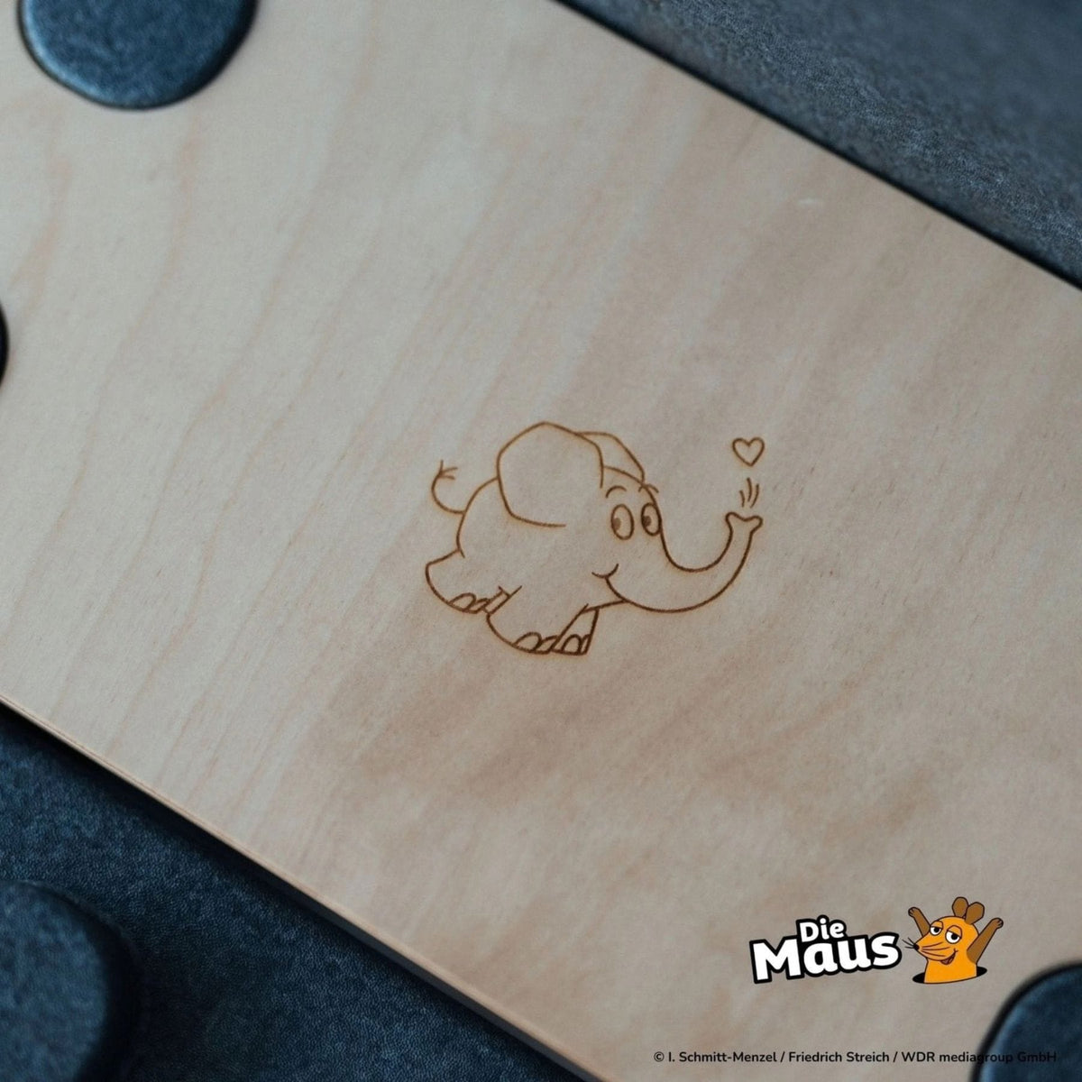 Balancierbretter bygge x Die Maus Multifunktionsbrett aus Holz mit Motiv