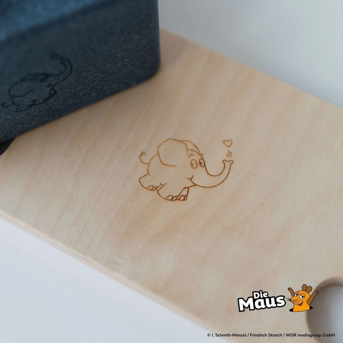 Balancierbretter bygge x Die Maus Multifunktionsbrett aus Holz mit Motiv