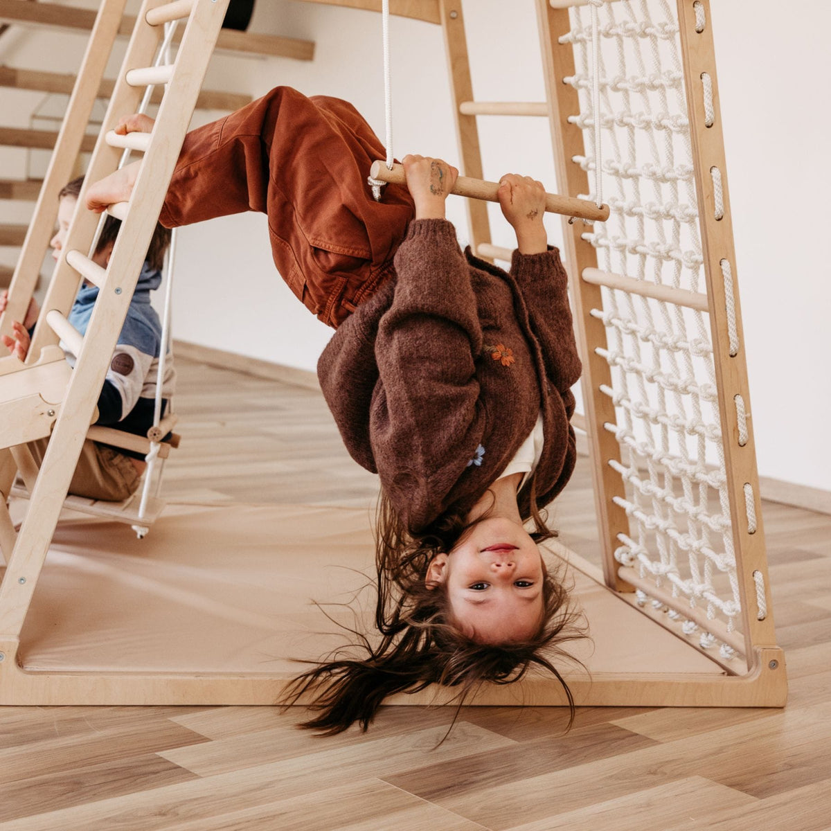 Zubehör CLIFF Holztrapez für Kinder, Trapezschaukel fürs Klettergerüst