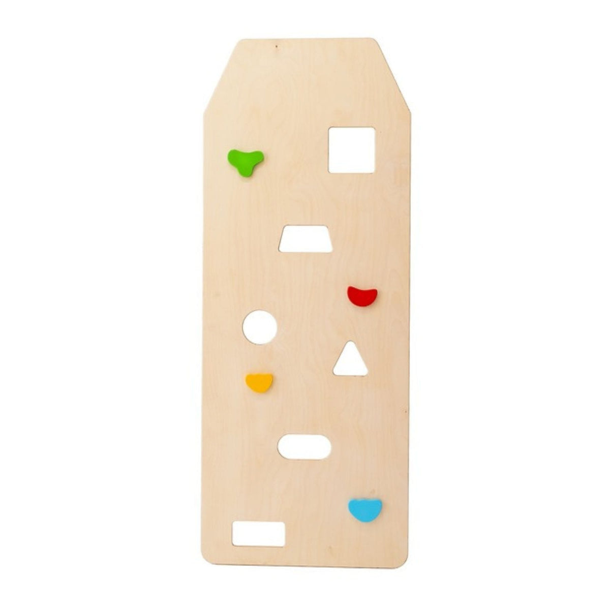 CLIFF Kletterwand aus Holz für Klettergerüste, mit bunten Griffen