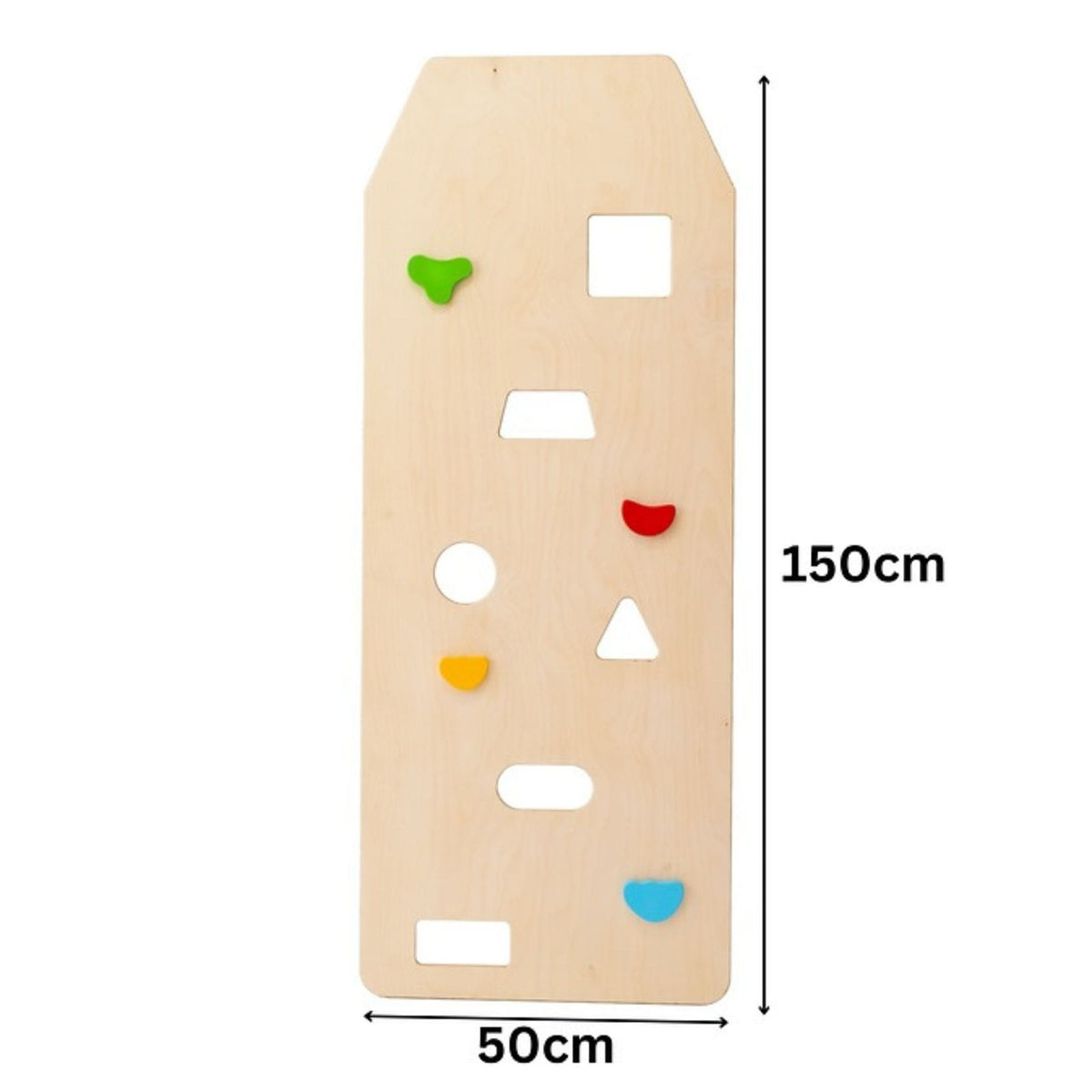 CLIFF Kletterwand aus Holz für Klettergerüste, mit bunten Griffen - LeoBabys